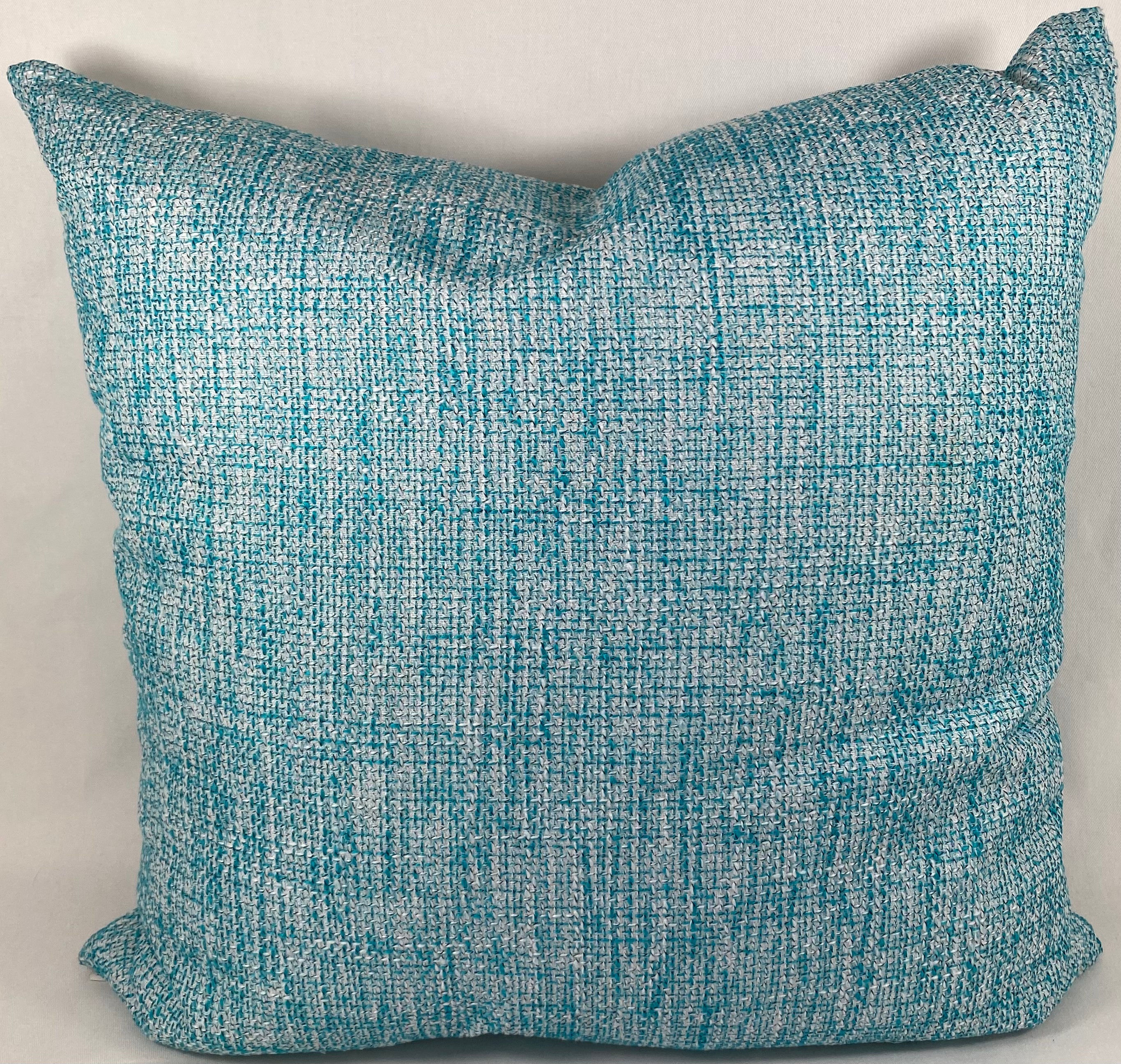 Luxury Pillow – 22" × 22" – Double Trouble Turquoise