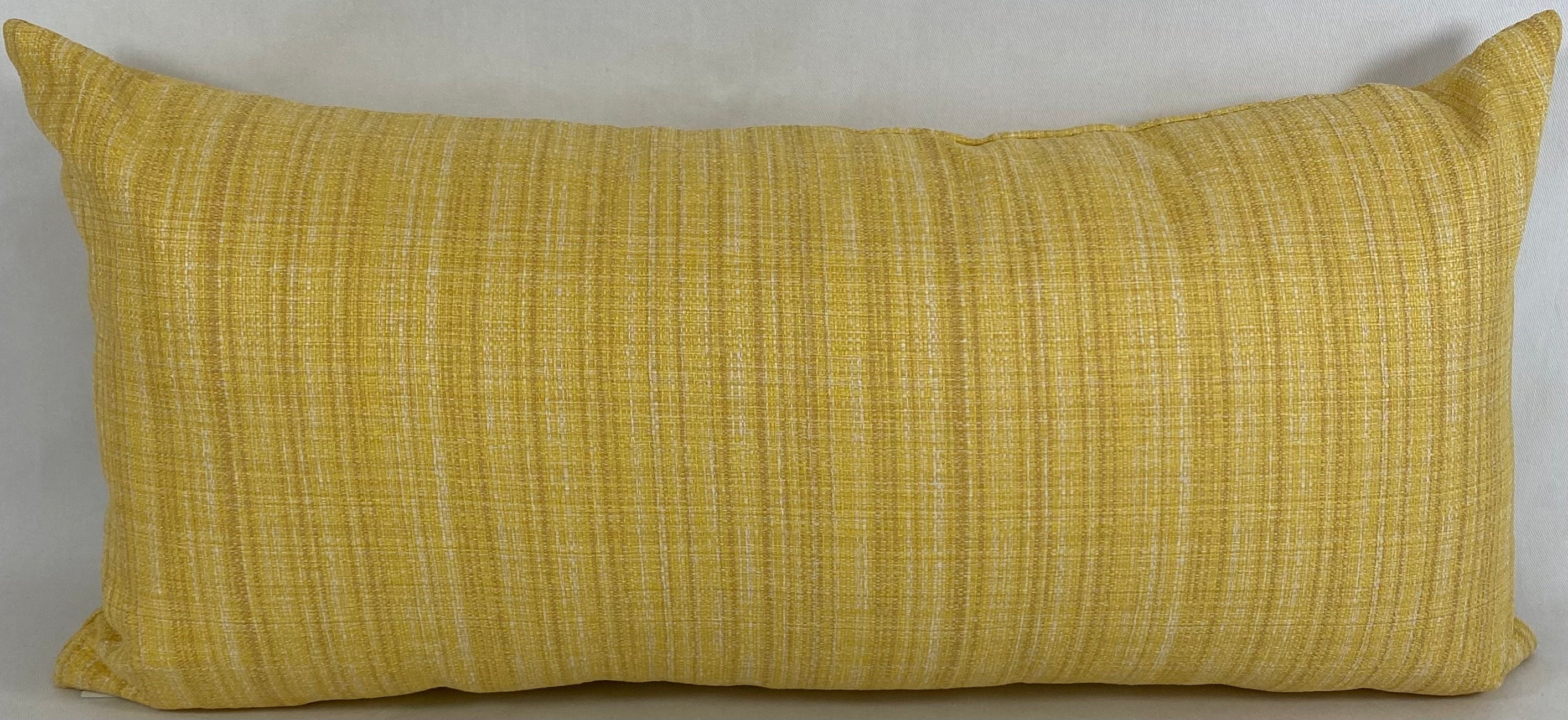 Luxury Outdoor Lumbar Pillow – 22" × 12" – Fiddledidee Gold