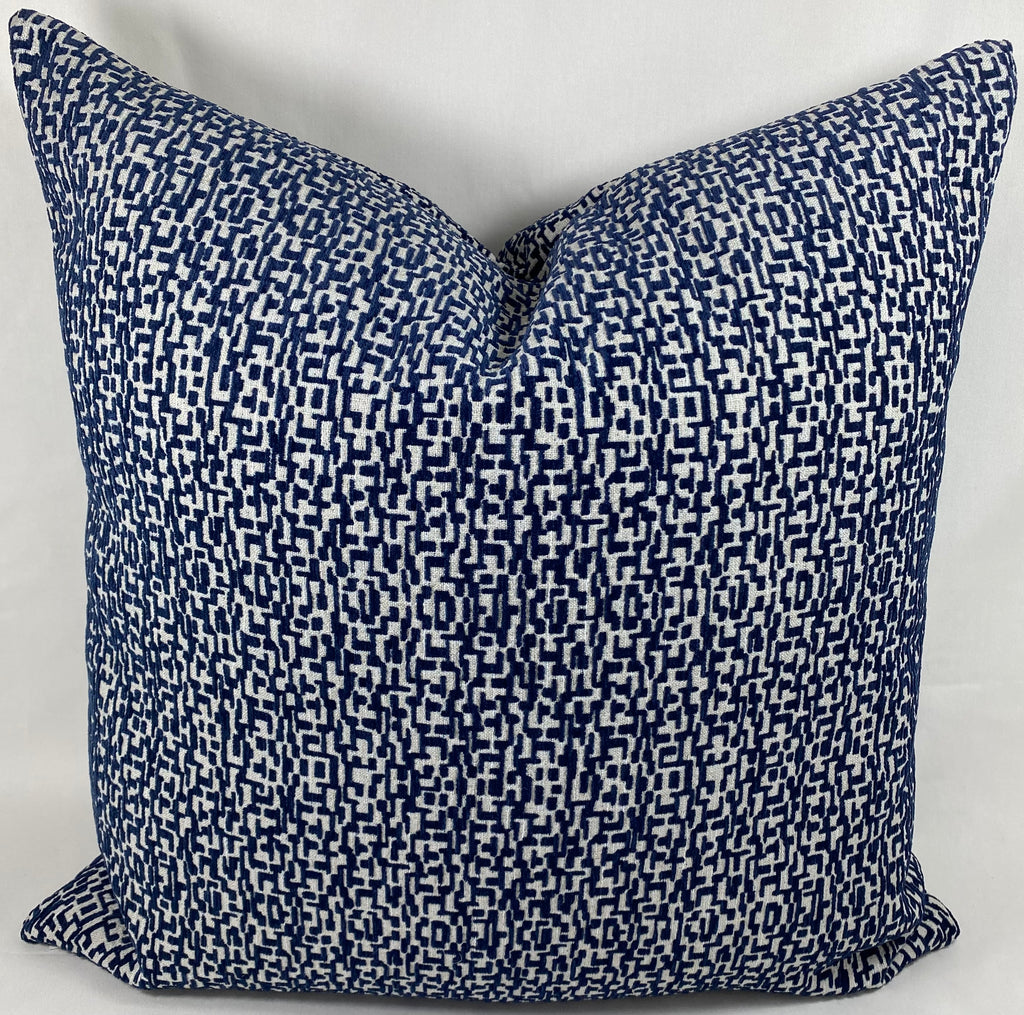 Luxury Pillow – 24" × 24" – Code Navy