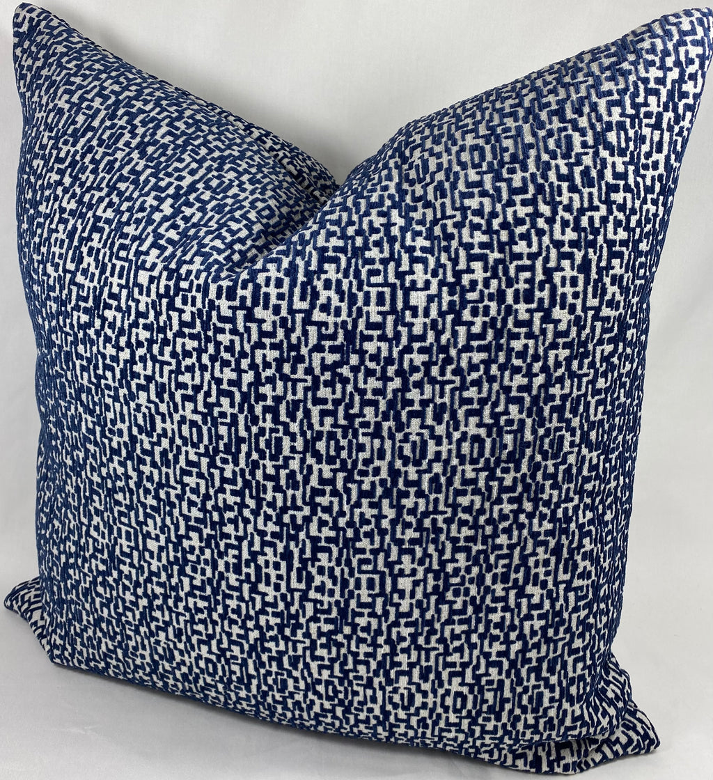 Luxury Pillow – 24" × 24" – Code Navy