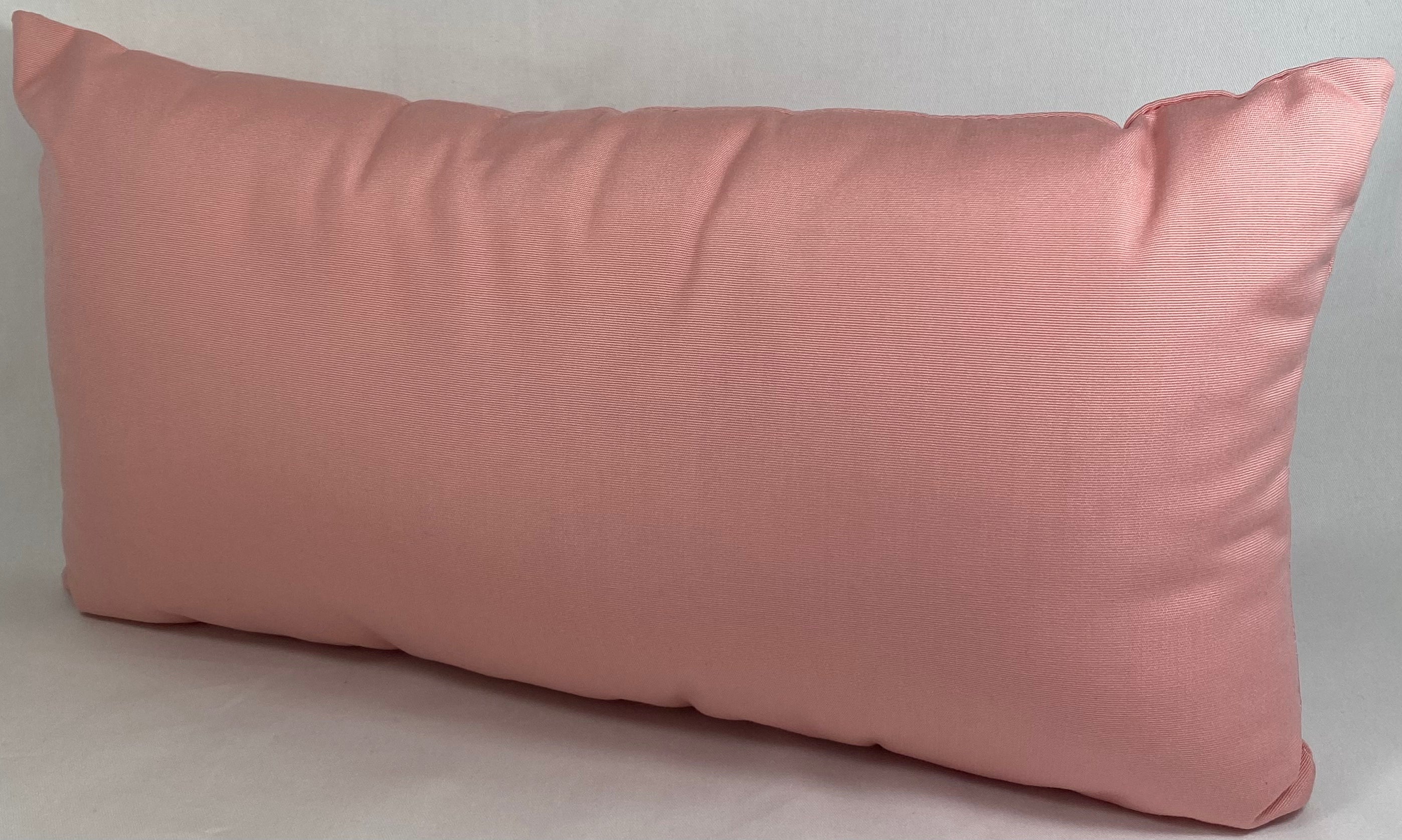 Luxury Outdoor Lumbar Pillow – 22" × 12" – Flamingo