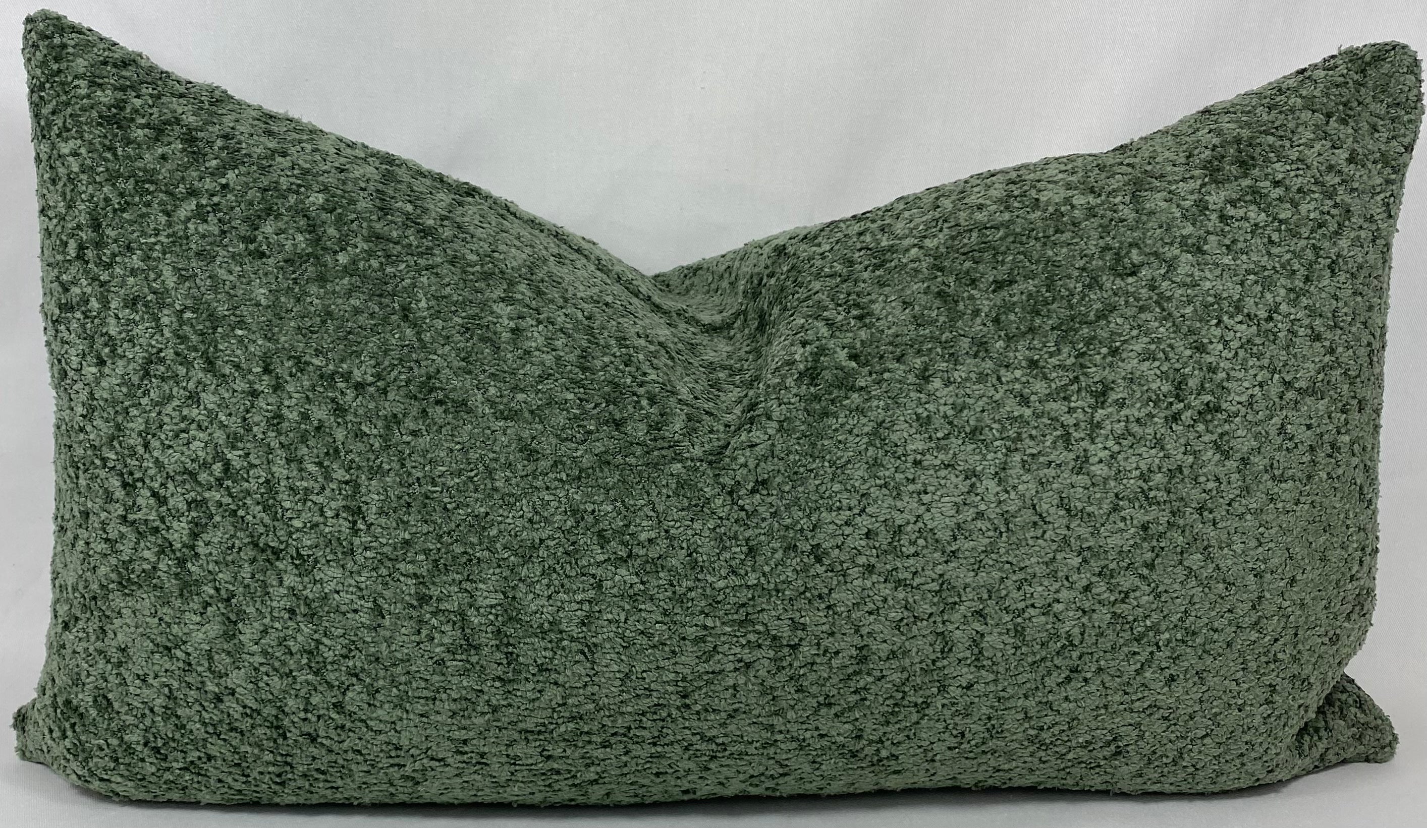 Luxury Lumbar Pillow – 24" × 14" – Snuggle Moss