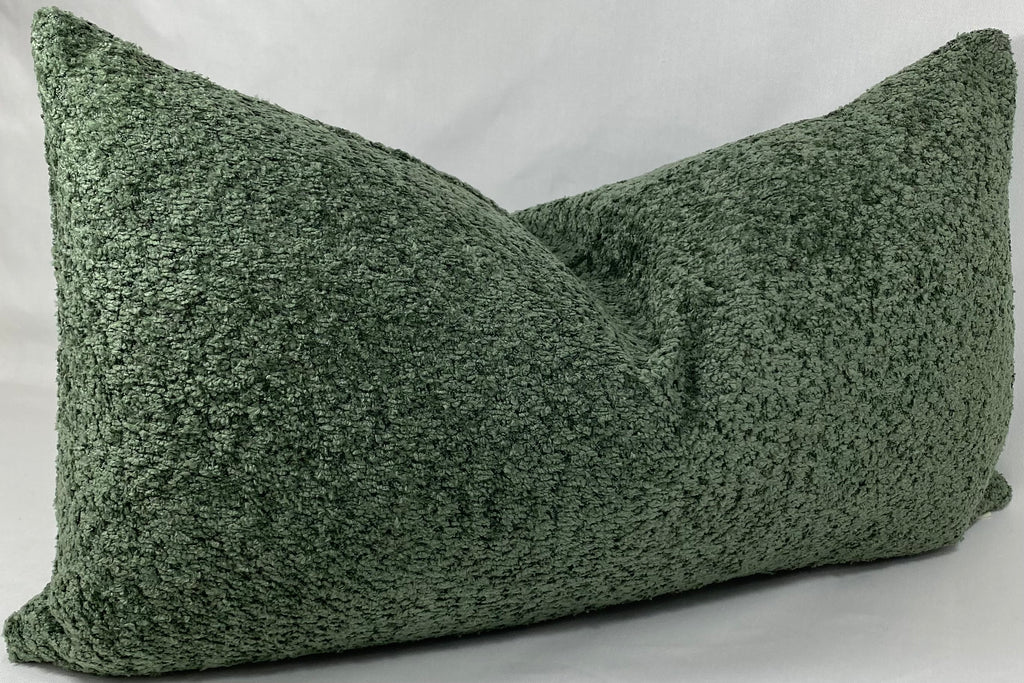 Luxury Lumbar Pillow – 24" × 14" – Snuggle Moss
