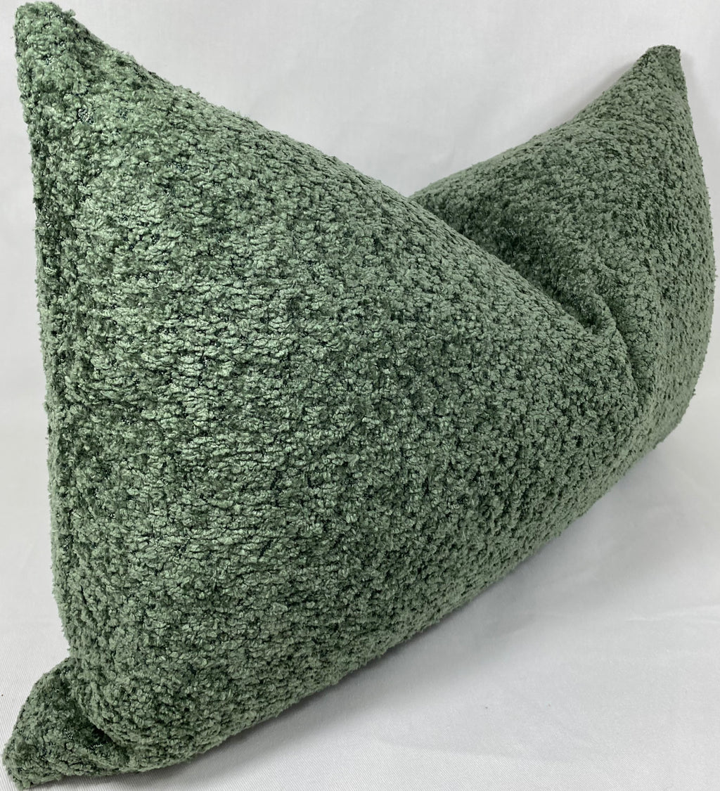 Luxury Lumbar Pillow – 24" × 14" – Snuggle Moss