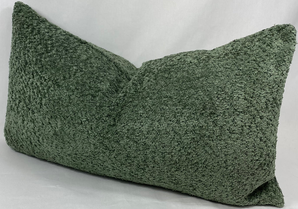 Luxury Lumbar Pillow – 24" × 14" – Snuggle Moss