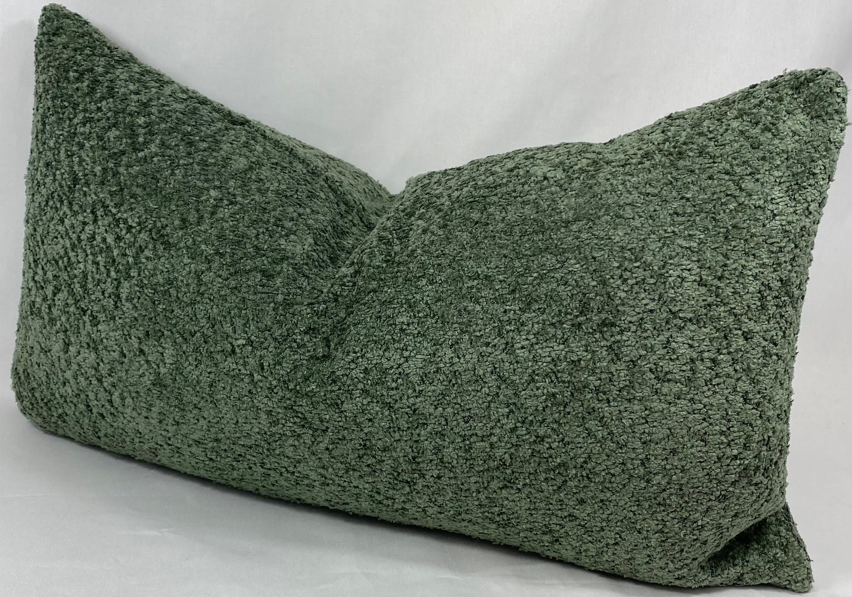 Luxury Lumbar Pillow – 24" × 14" – Snuggle Moss