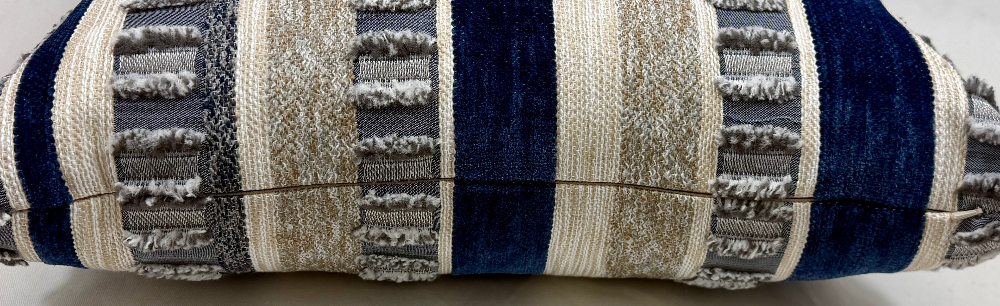 Luxury Outdoor Pillow – 22" × 22" – Teton Indigo