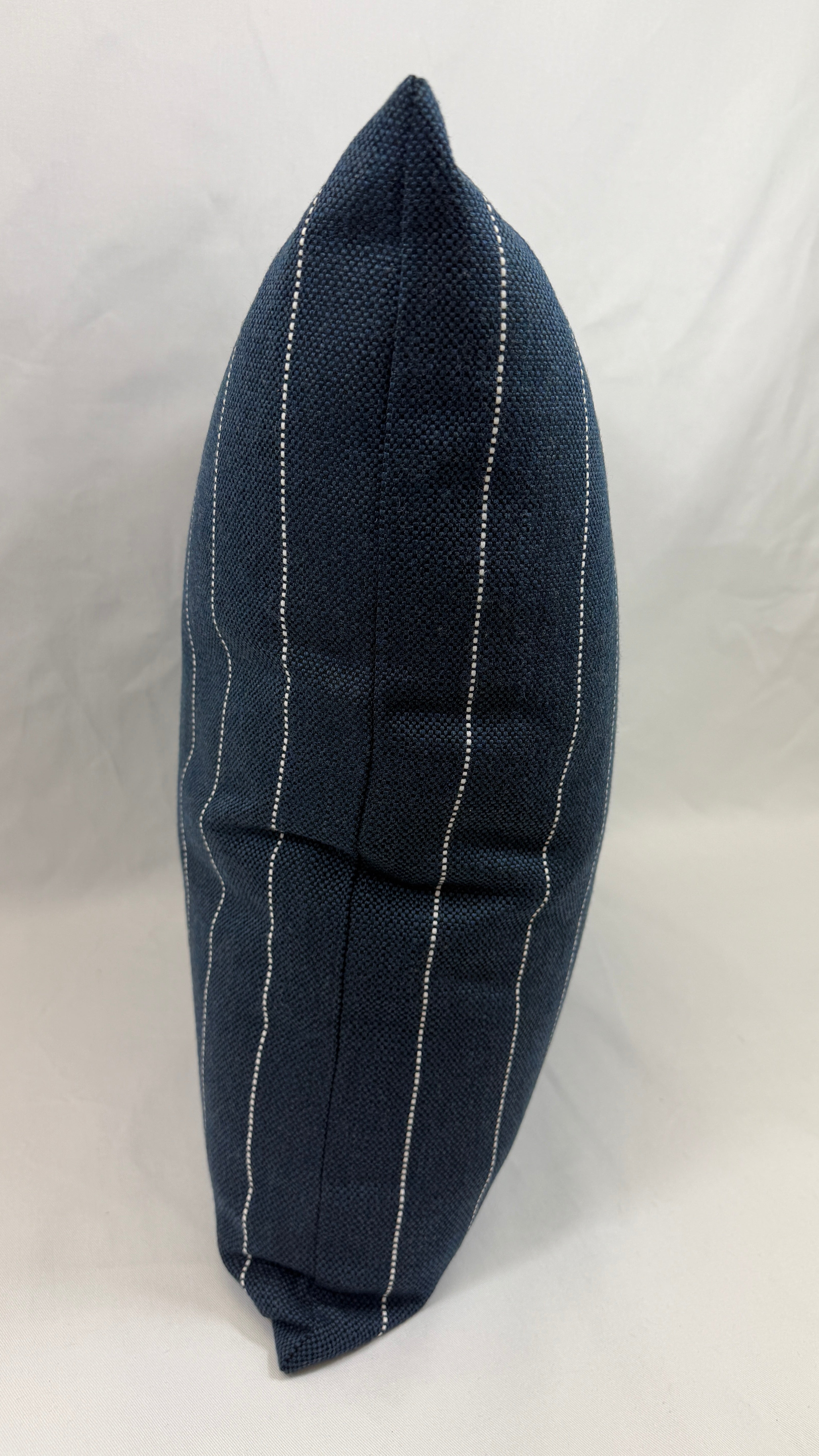 Luxury Outdoor Pillow – 22" × 22" – Malibu Indigo