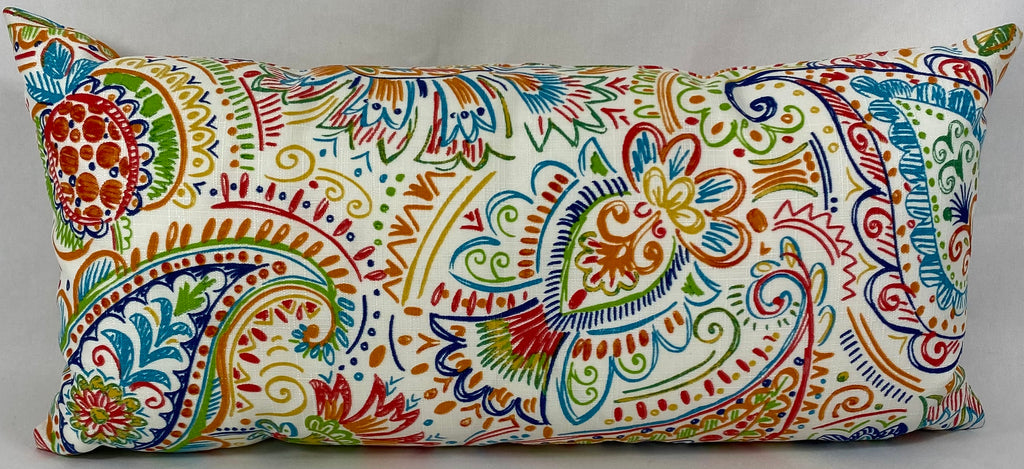 Luxury Outdoor Lumbar Pillow – 22" × 12" – Gilford Festive