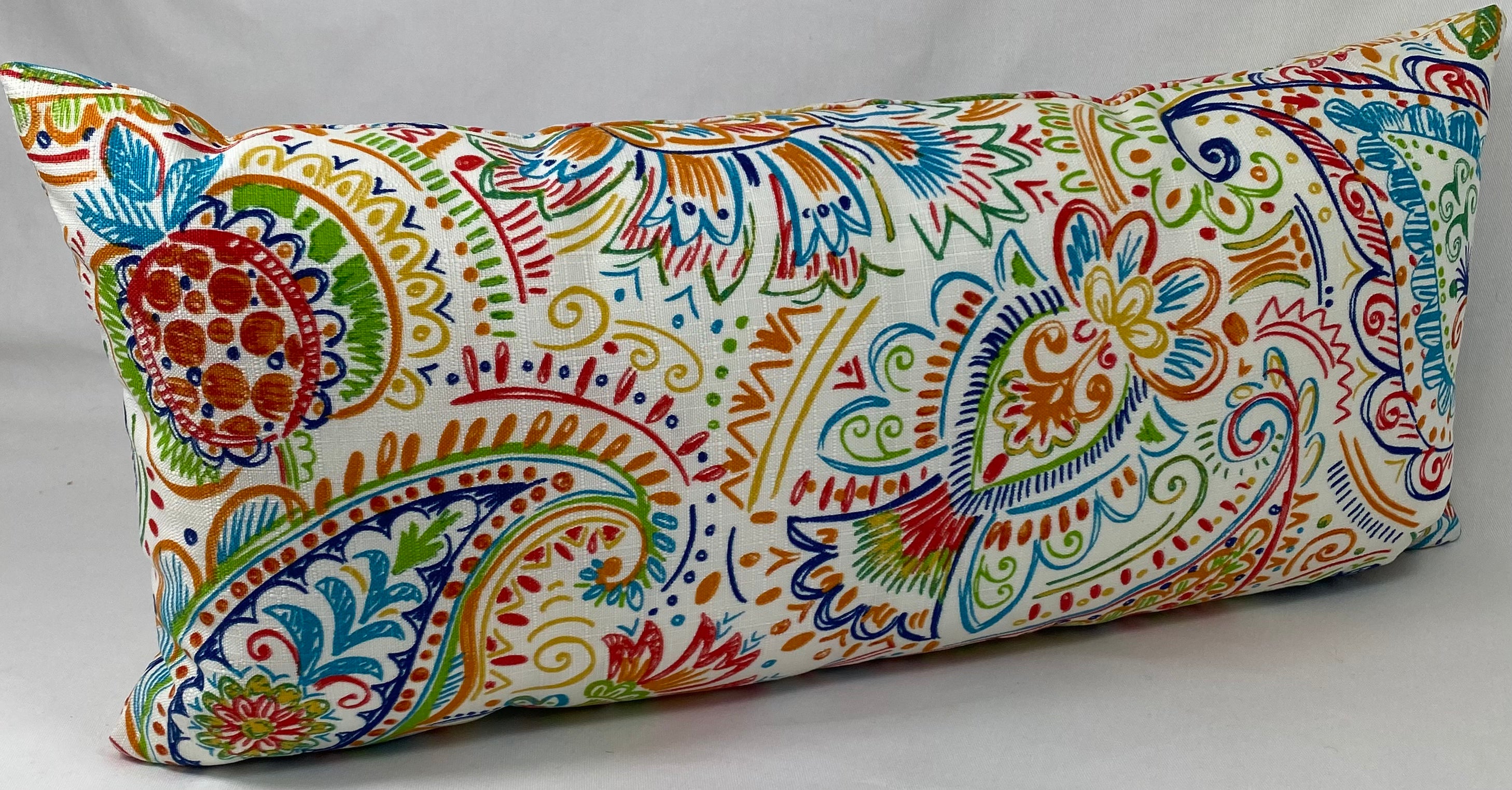 Luxury Outdoor Lumbar Pillow – 22" × 12" – Gilford Festive