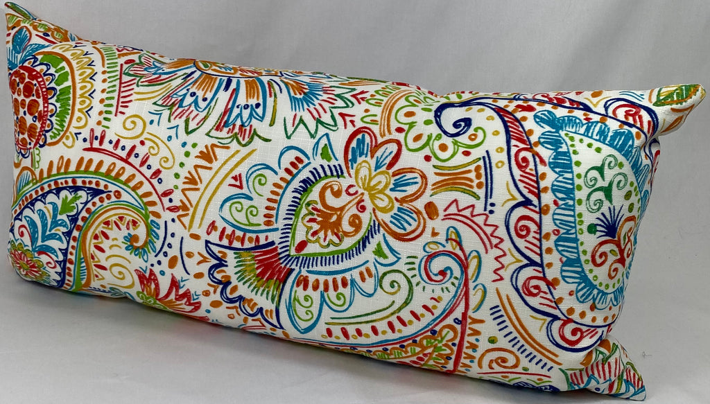 Luxury Outdoor Lumbar Pillow – 22" × 12" – Gilford Festive
