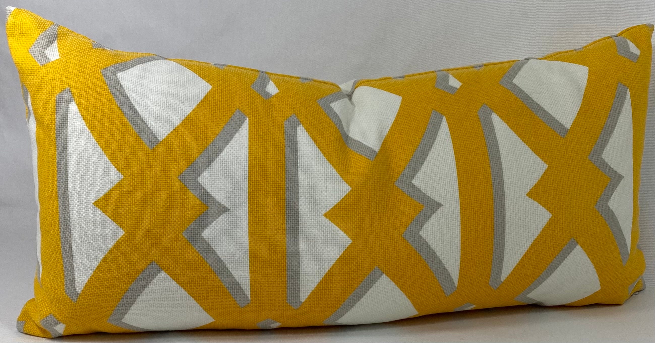 Luxury Outdoor Lumbar Pillow – 22" × 12" – Marigold Gate