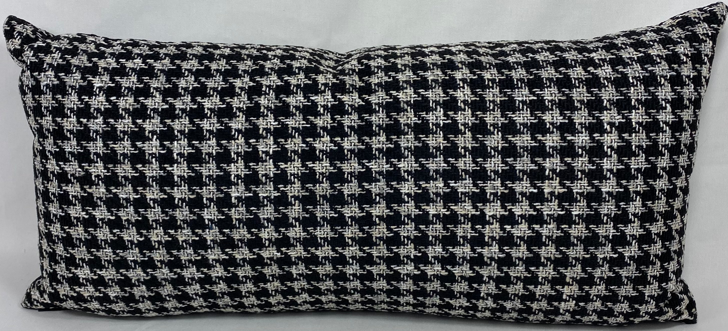 Luxury Outdoor Pillow – 22" × 12" – Maxim Black