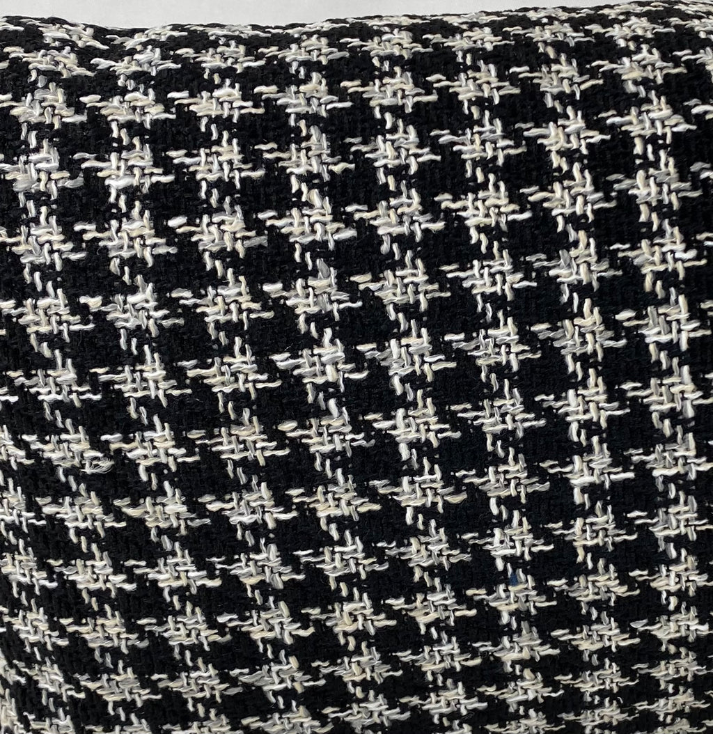 Luxury Outdoor Pillow – 22" × 12" – Maxim Black