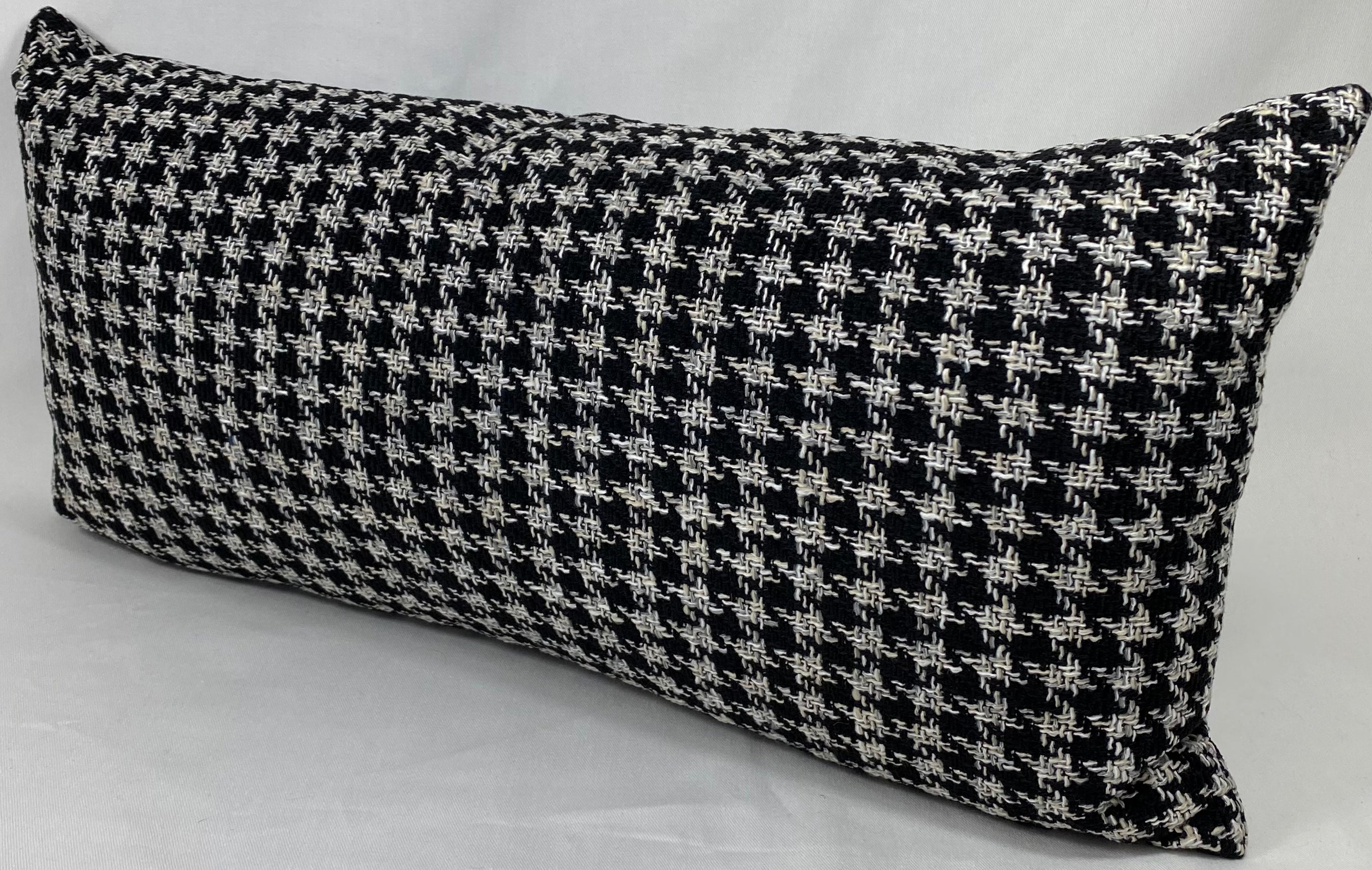 Luxury Outdoor Pillow – 22" × 12" – Maxim Black