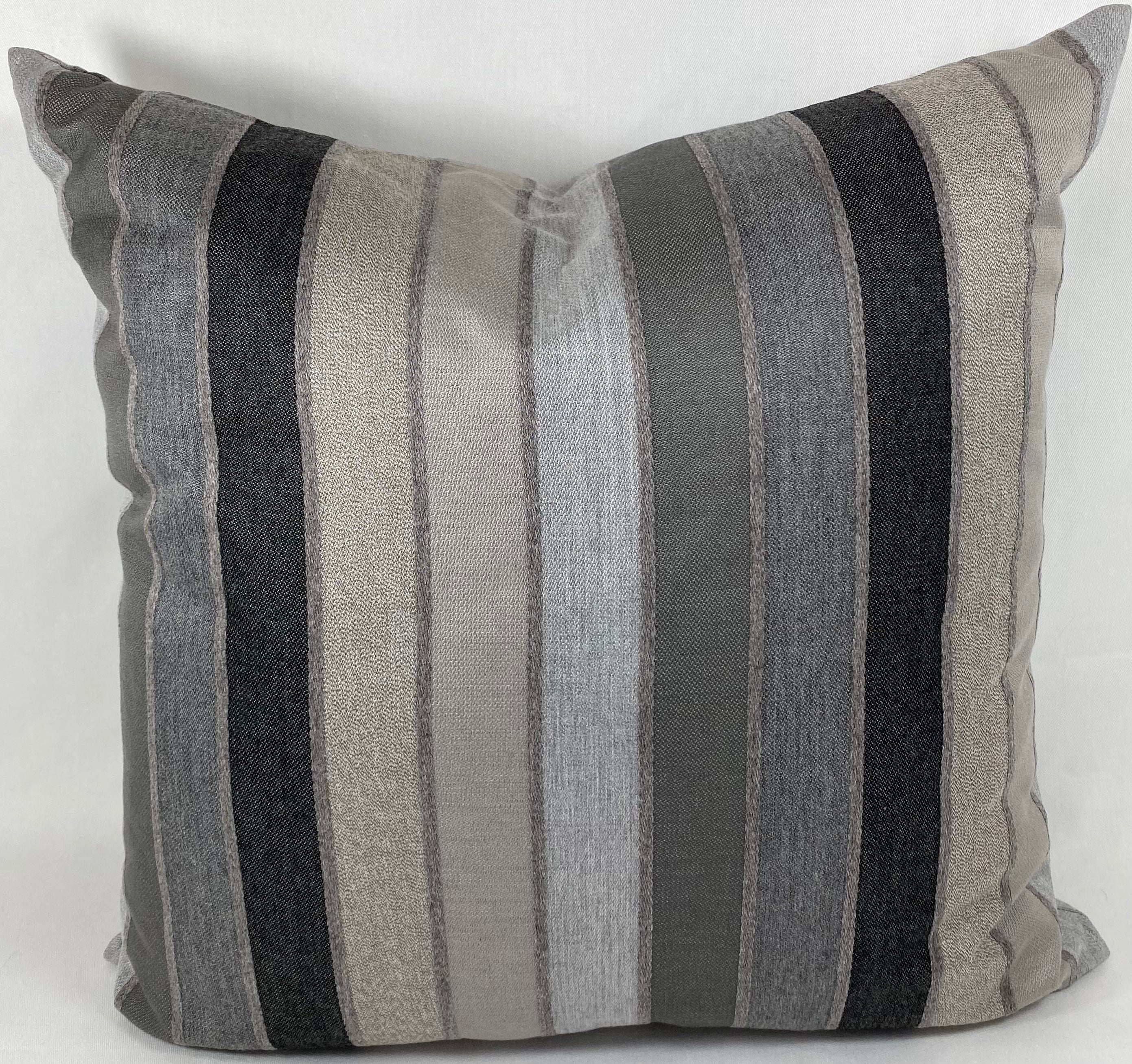 Luxury Outdoor Pillow – 22" × 22" – Lucy Asphalt