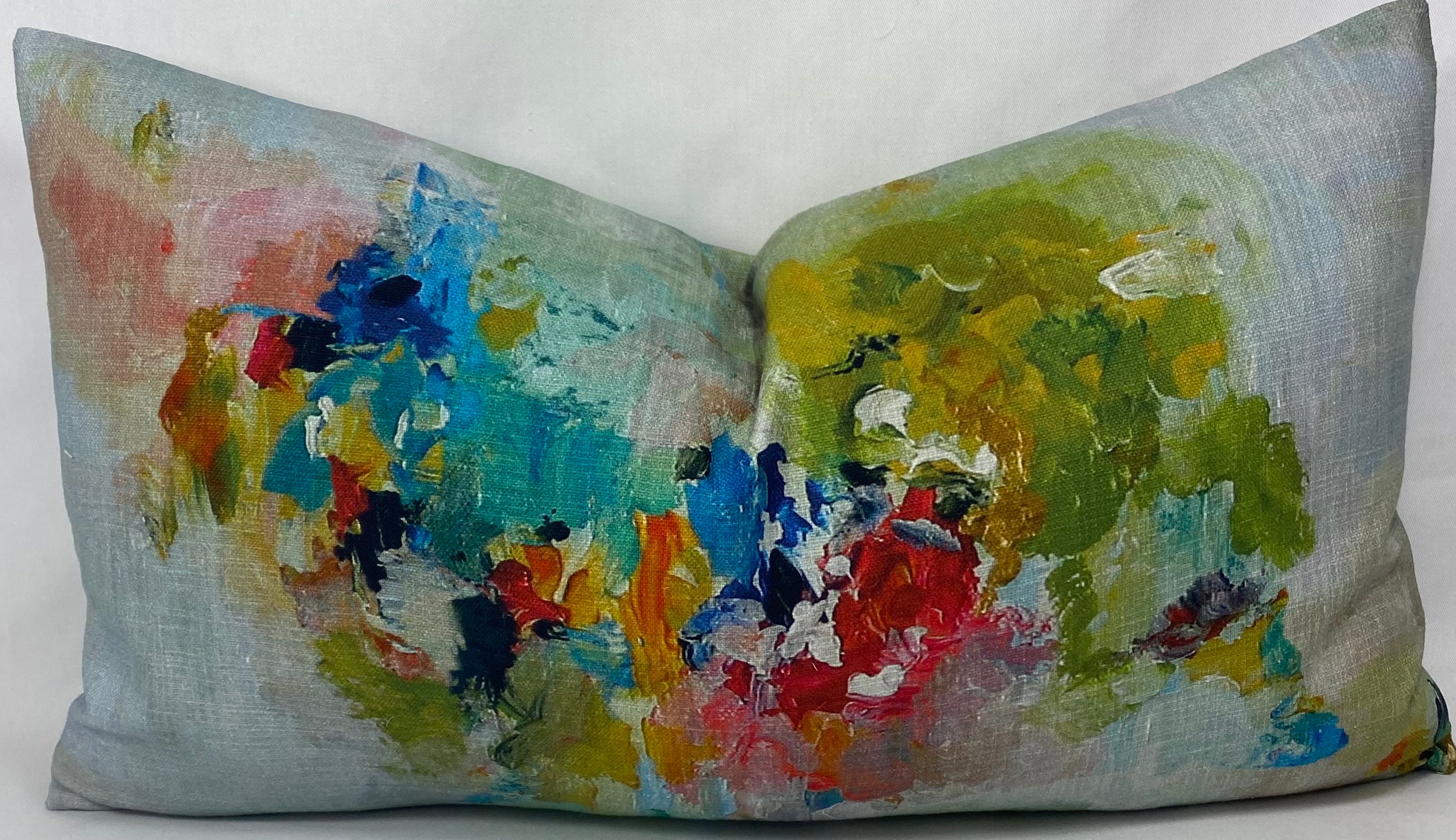 Luxury Lumbar Pillow – 24" × 14" – Giverny