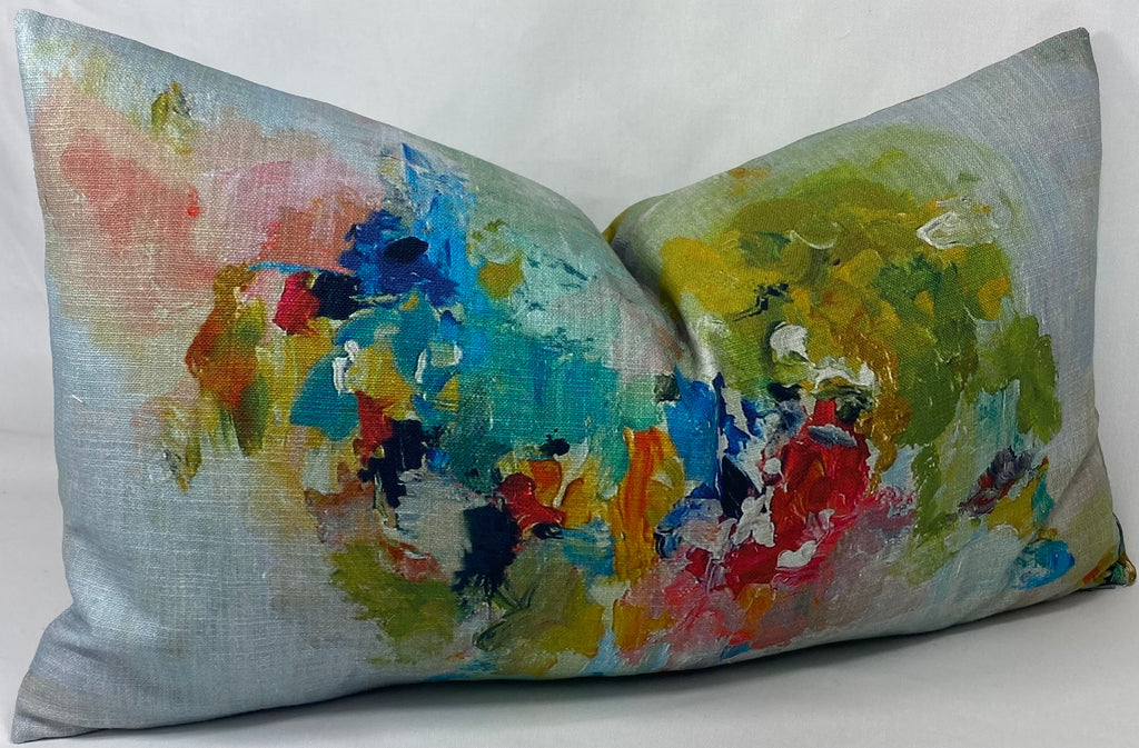 Luxury Lumbar Pillow – 24" × 14" – Giverny