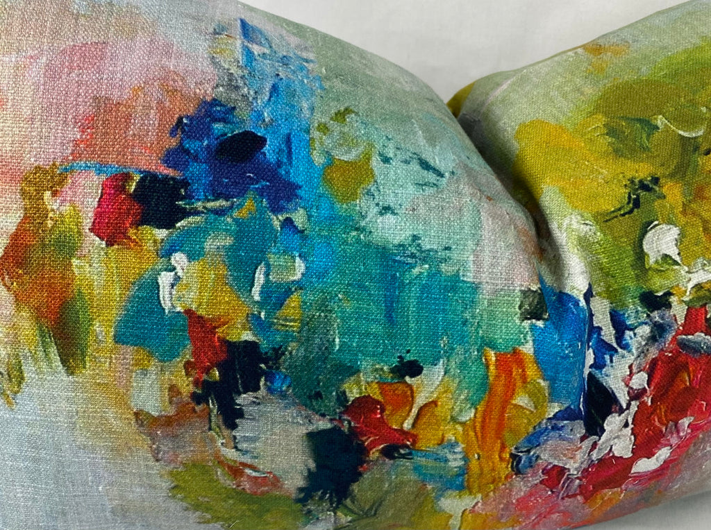 Luxury Lumbar Pillow – 24" × 14" – Giverny