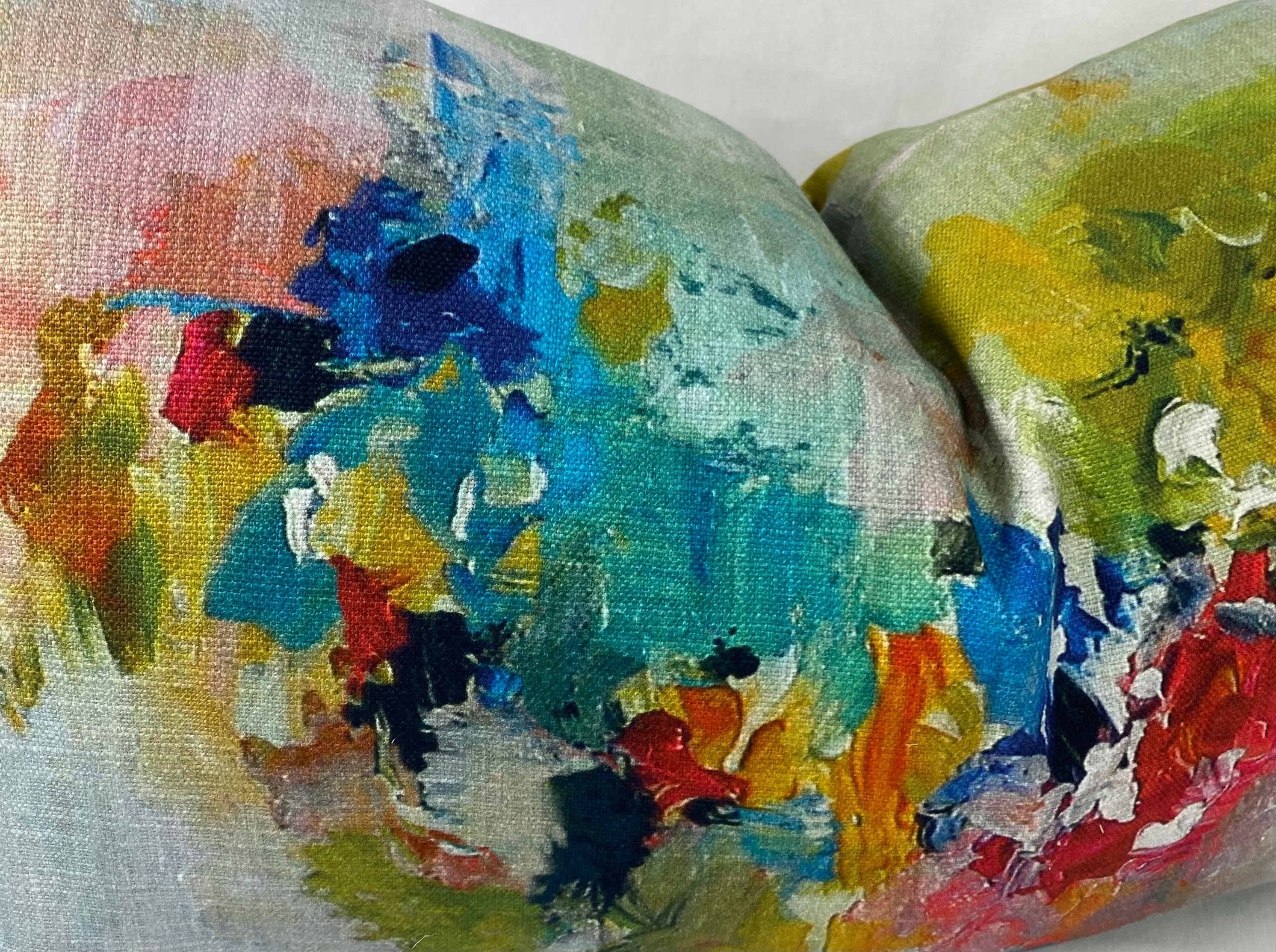 Luxury Lumbar Pillow – 24" × 14" – Giverny