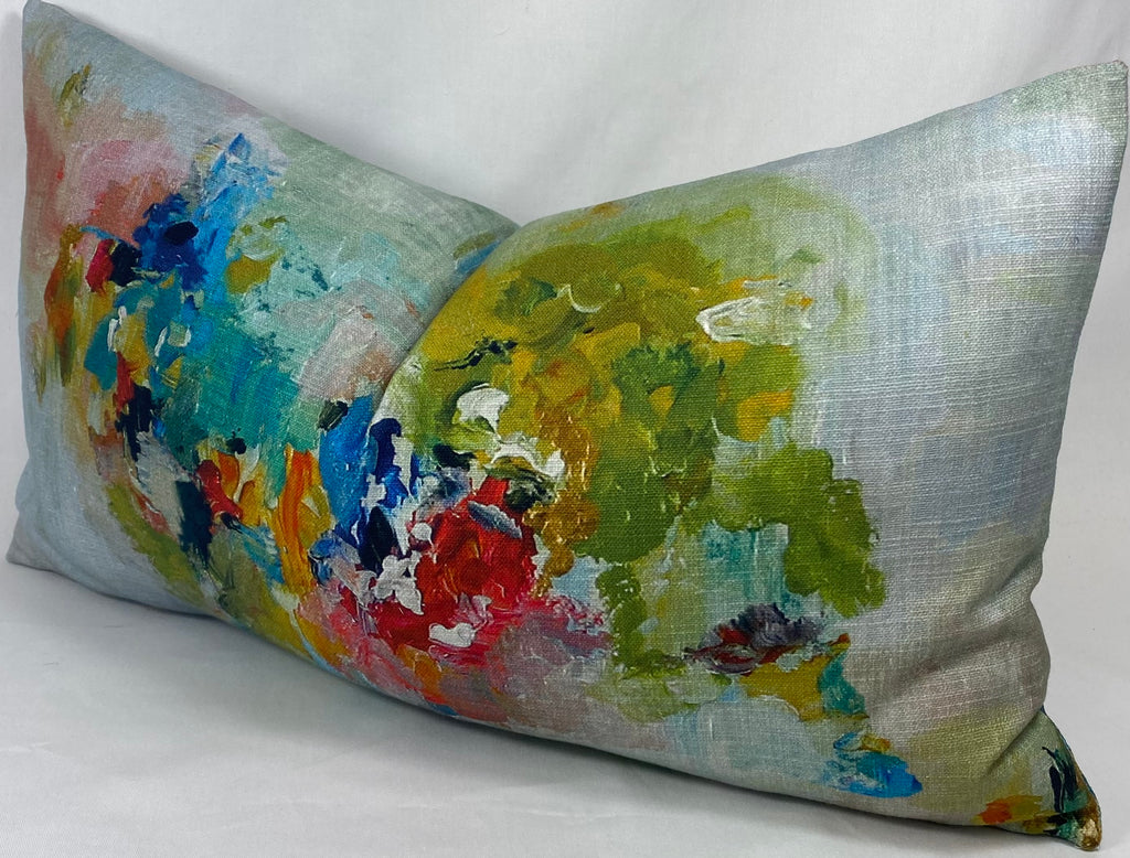 Luxury Lumbar Pillow – 24" × 14" – Giverny