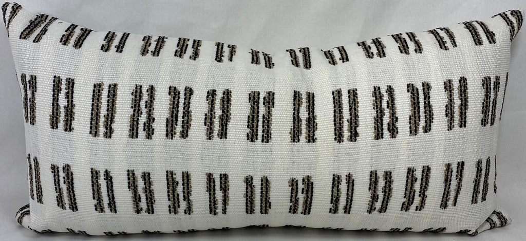 Luxury Outdoor Lumbar Pillow – 22" × 12" – Saybrook Natural