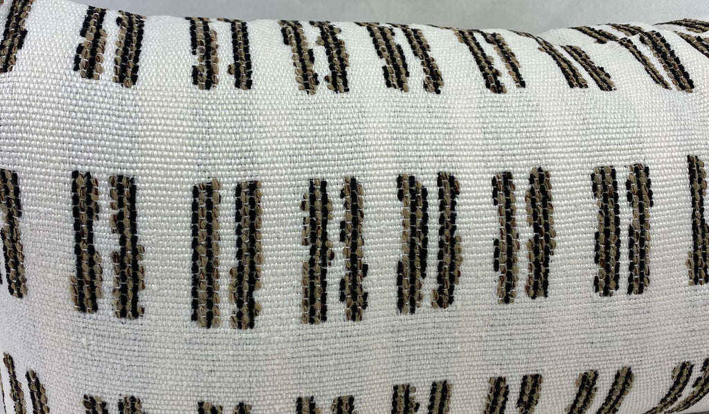 Luxury Outdoor Lumbar Pillow – 22" × 12" – Saybrook Natural