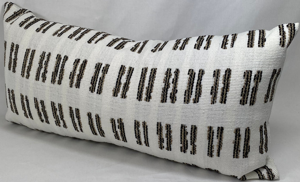 Luxury Outdoor Lumbar Pillow – 22" × 12" – Saybrook Natural