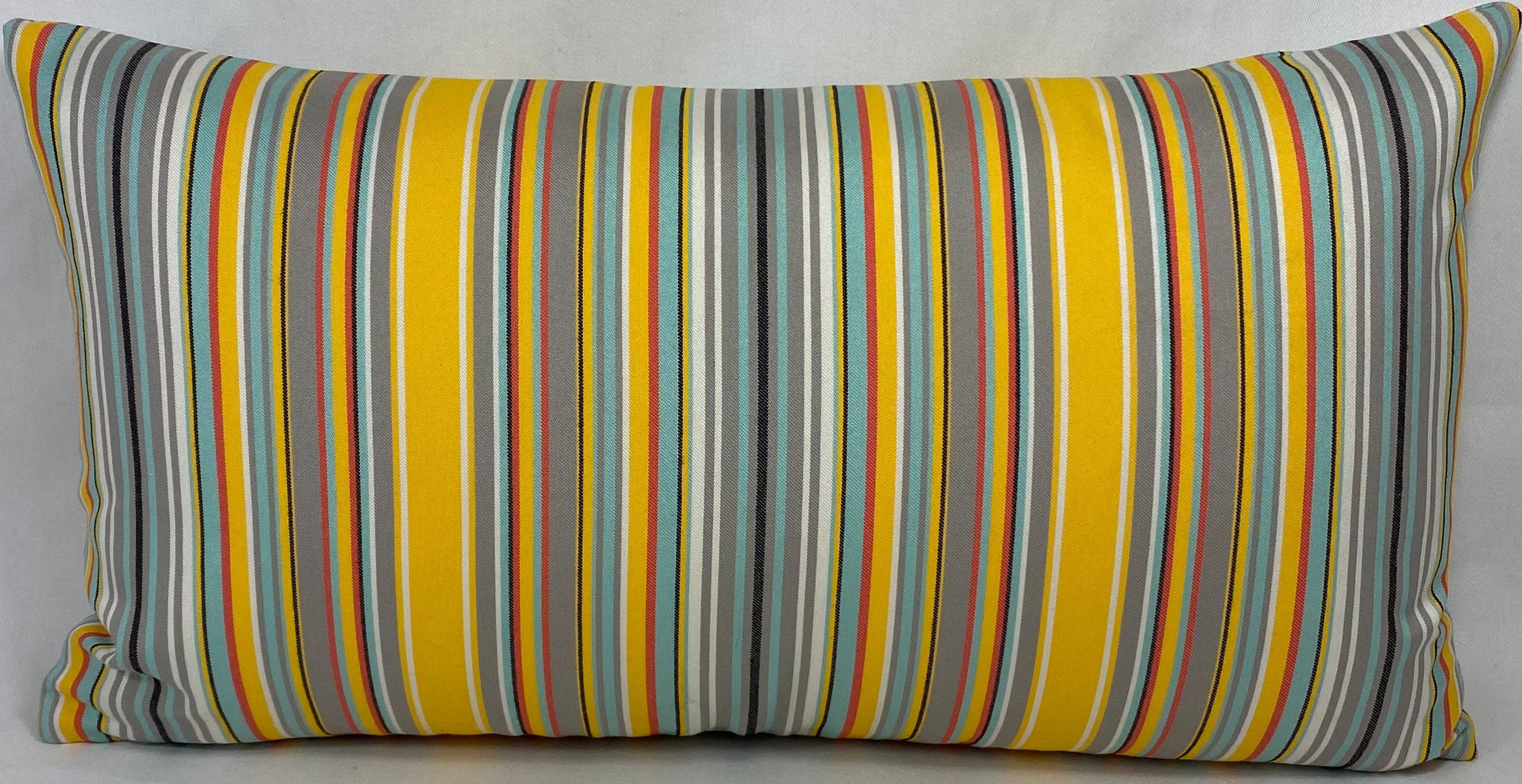 Luxury Outdoor Lumbar Pillow – 22" × 12" – Summer Party