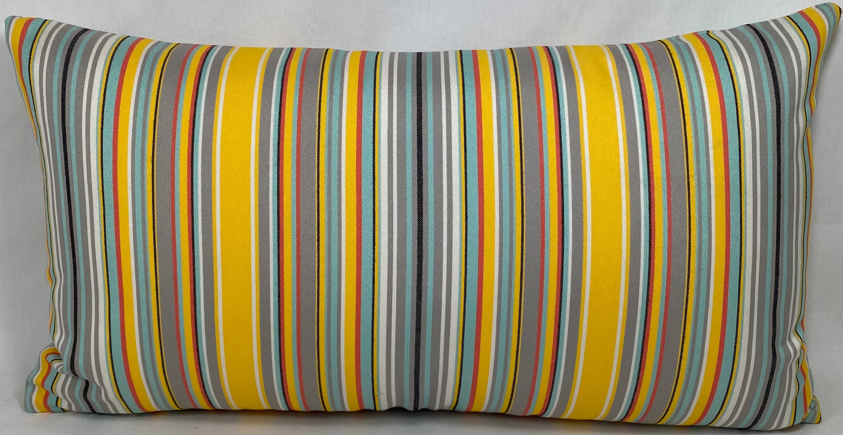 Luxury Outdoor Lumbar Pillow – 22" × 12" – Summer Party