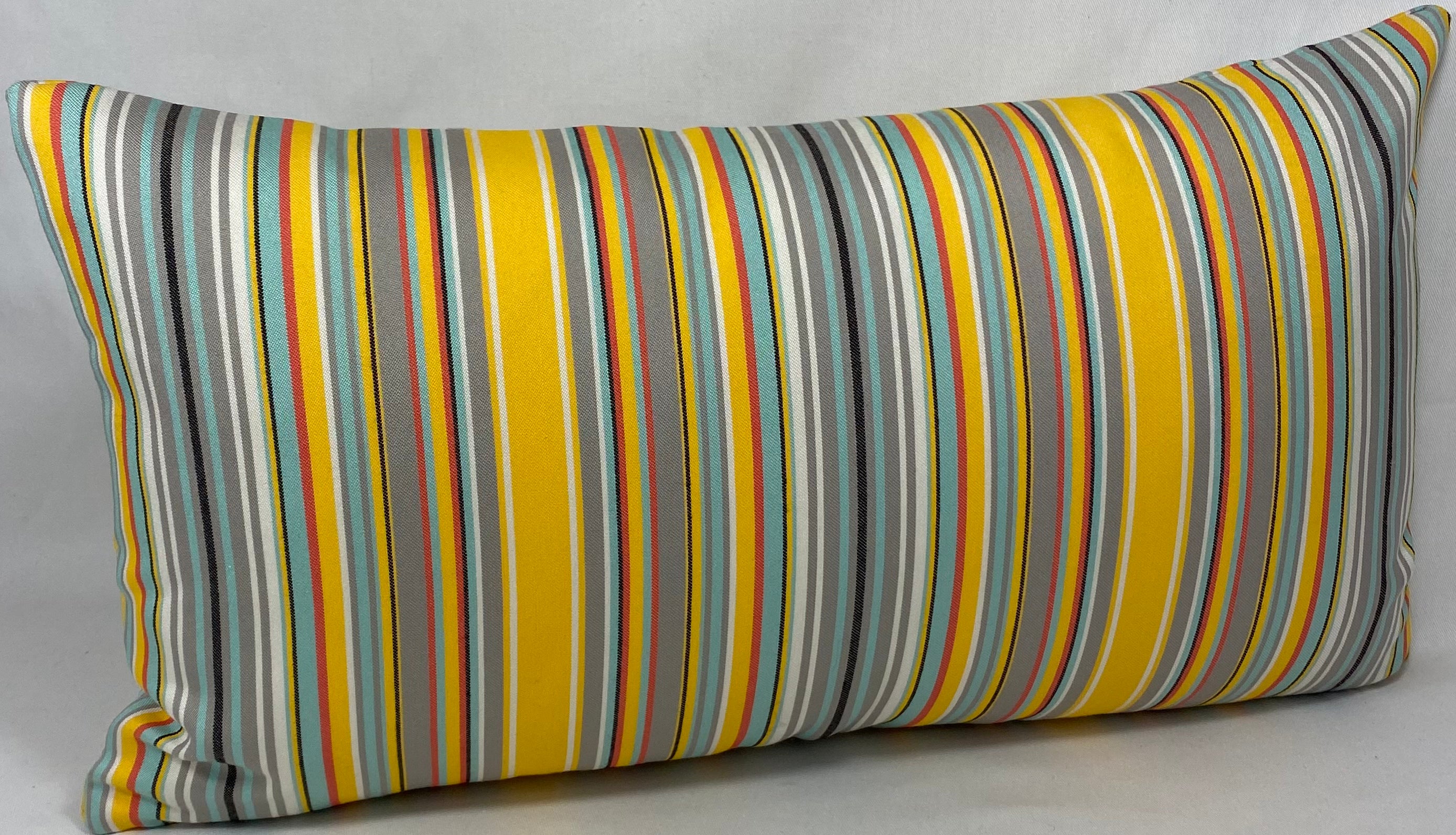 Luxury Outdoor Lumbar Pillow – 22" × 12" – Summer Party