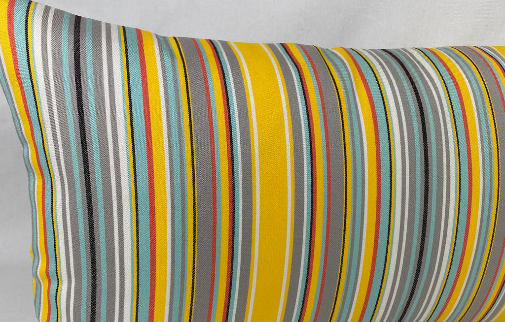 Luxury Outdoor Lumbar Pillow – 22" × 12" – Summer Party