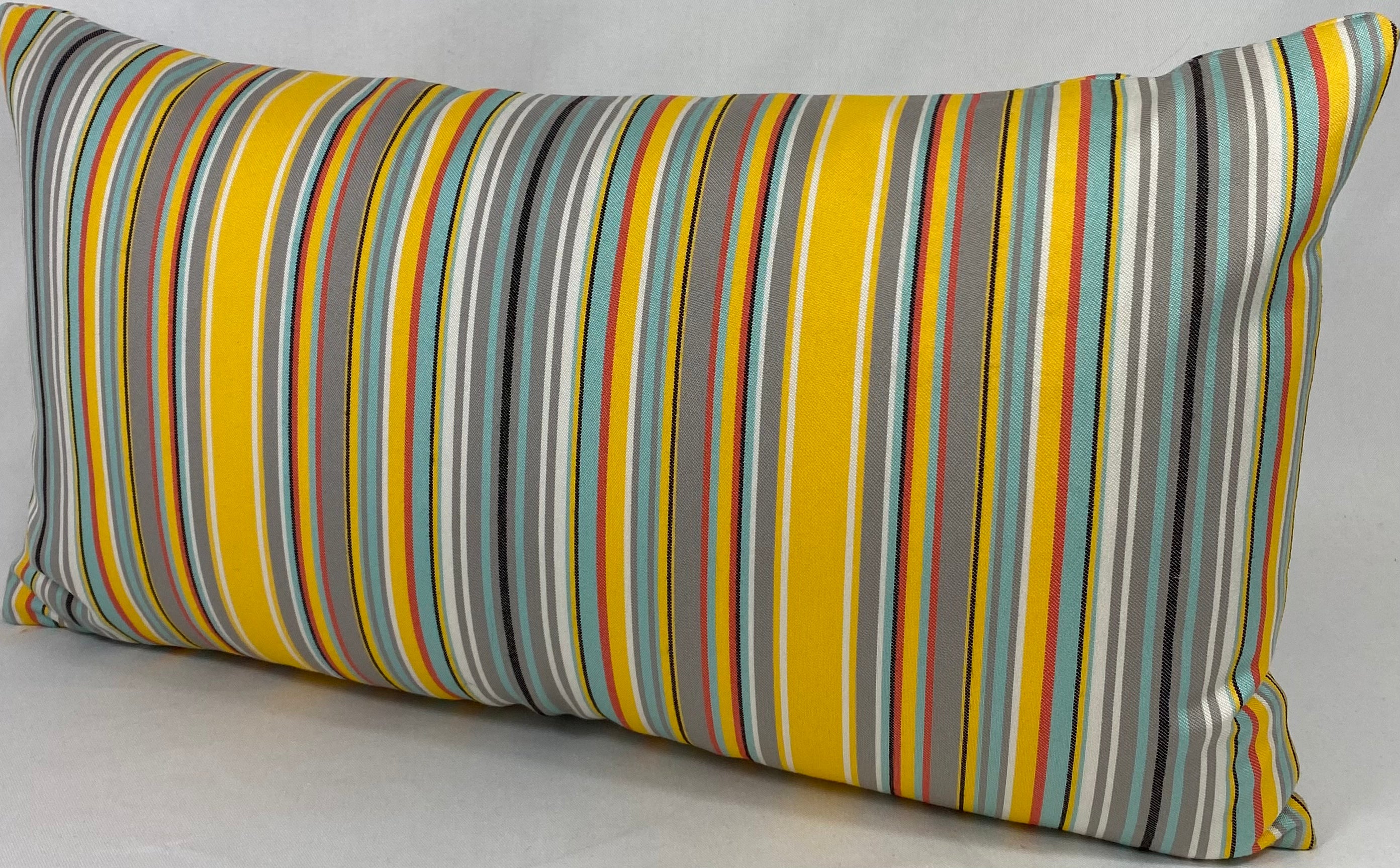 Luxury Outdoor Lumbar Pillow – 22" × 12" – Summer Party