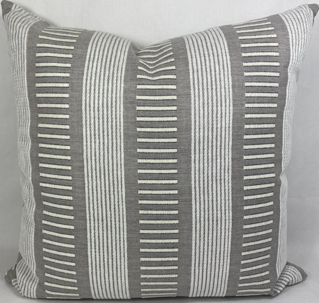 Luxury Outdoor Pillow – 22" × 22" – Sideline Ash