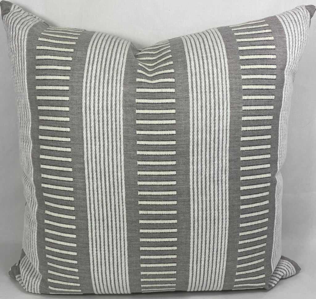 Luxury Outdoor Pillow – 22" × 22" – Sideline Ash