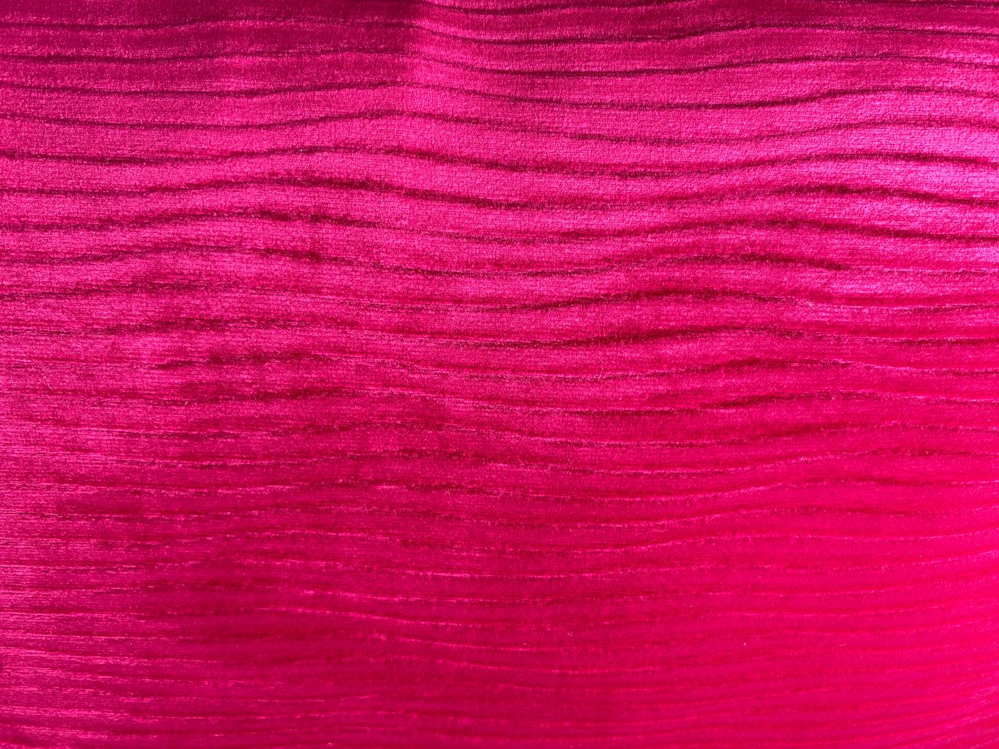 Luxury Pillow - 24” x 24” - Stream Fuchsia; Brilliant fuchsia in a soft wavey patterned fabric