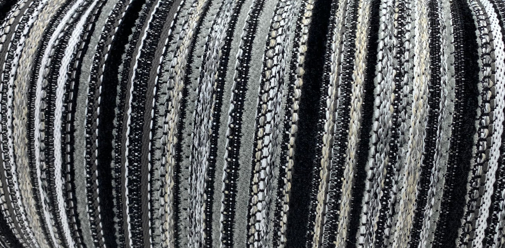 Luxury Outdoor Lumbar Pillow – 22" × 22" – Peerless Stripe