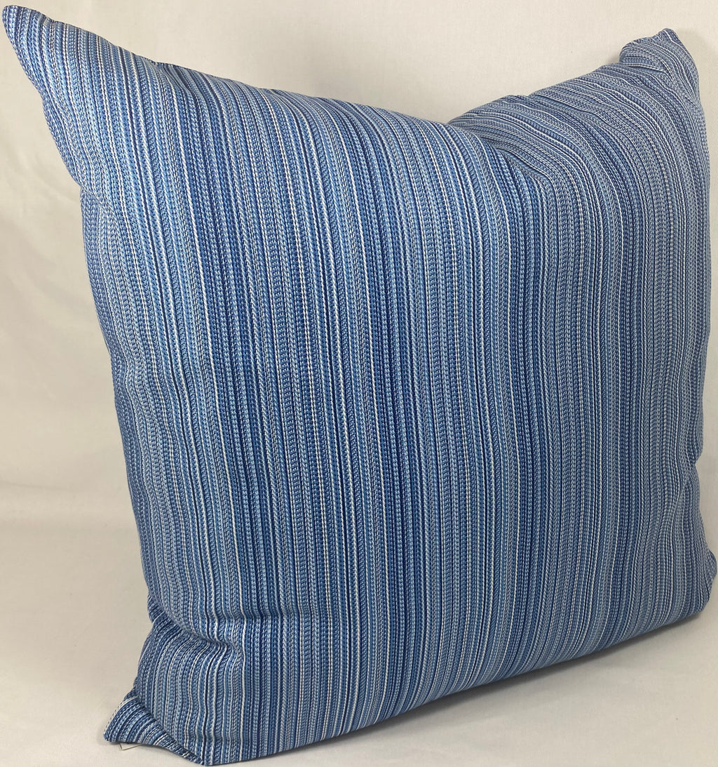 Luxury Outdoor Pillow – 24" × 24" – Jinga Blue