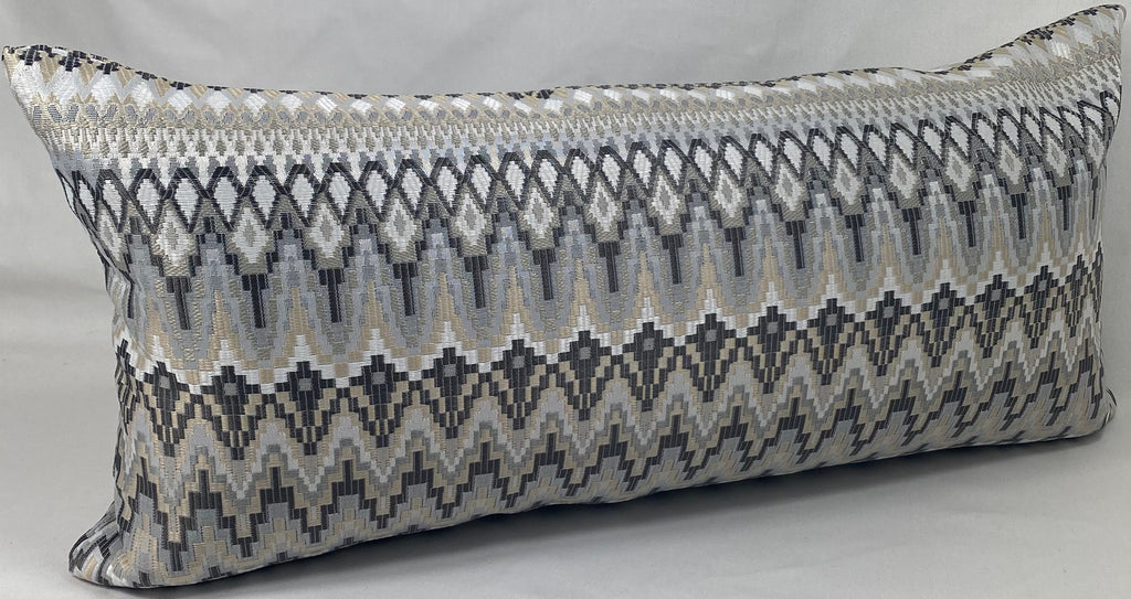 Luxury Outdoor Lumbar Pillow – 22" × 12" – Kitty