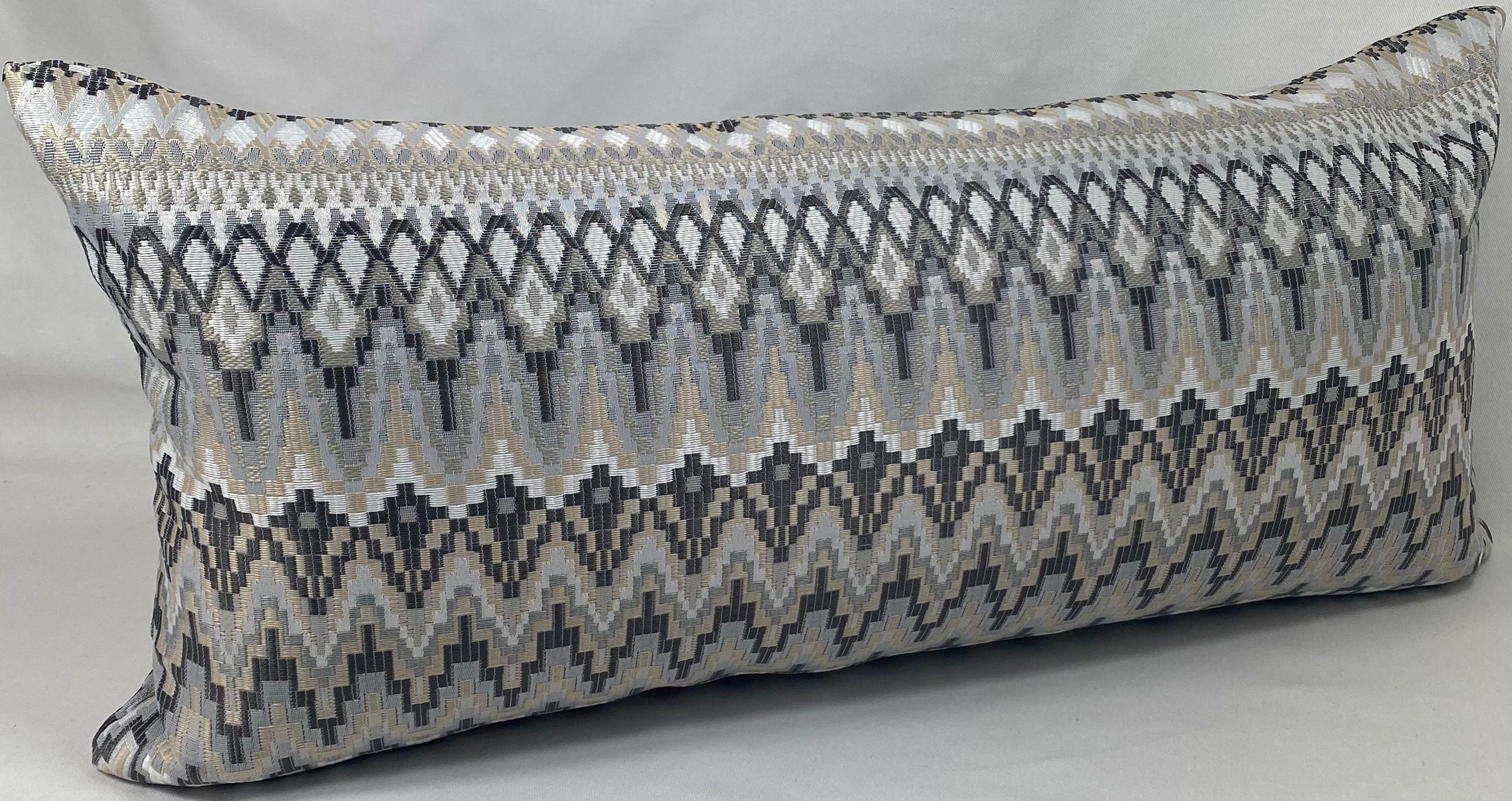 Luxury Outdoor Lumbar Pillow – 22" × 12" – Kitty