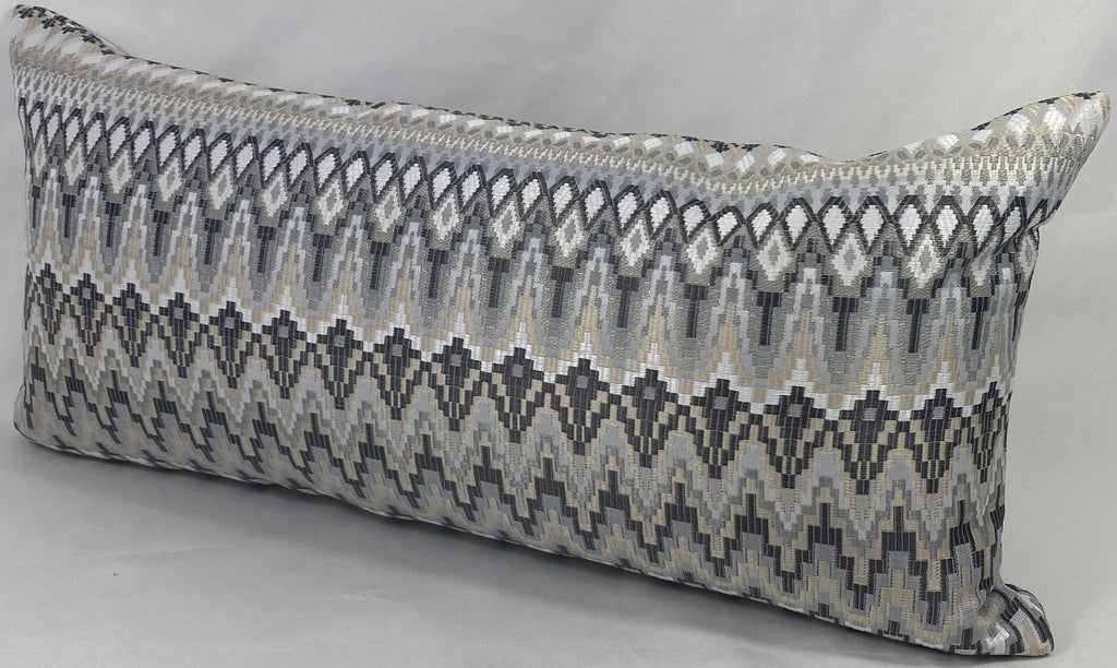 Luxury Outdoor Lumbar Pillow – 22" × 12" – Kitty