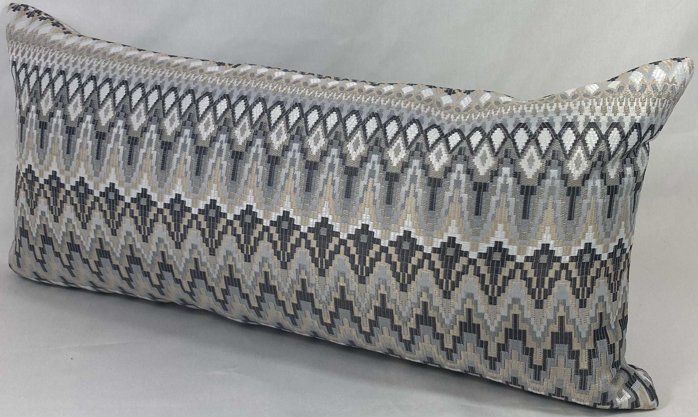 Luxury Outdoor Lumbar Pillow – 22" × 12" – Kitty