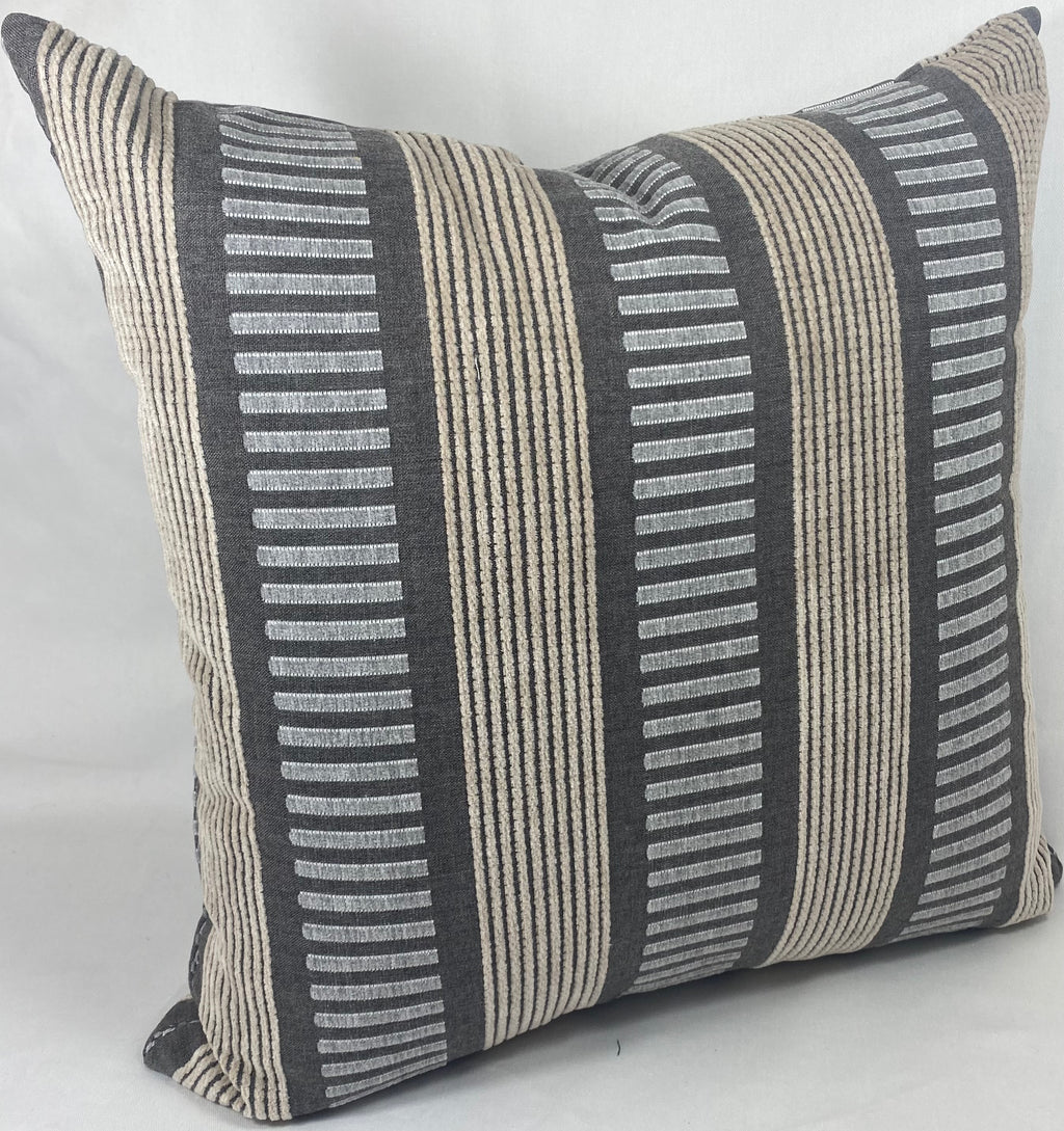 Luxury Outdoor Pillow – 22" × 22" – Sideline Stone