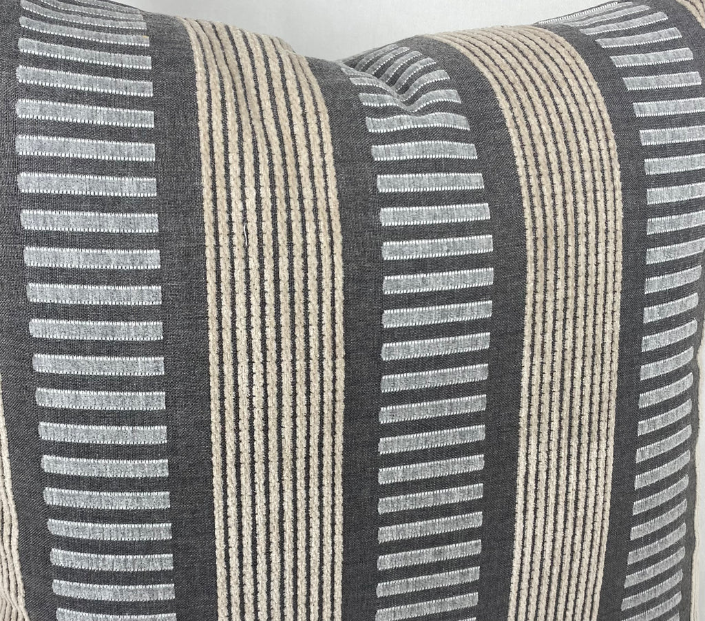 Luxury Outdoor Pillow – 22" × 22" – Sideline Stone