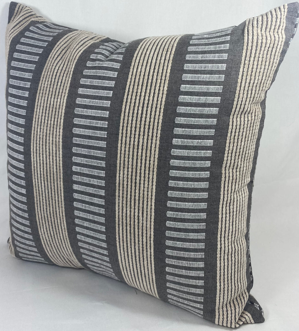 Luxury Outdoor Pillow – 22" × 22" – Sideline Stone