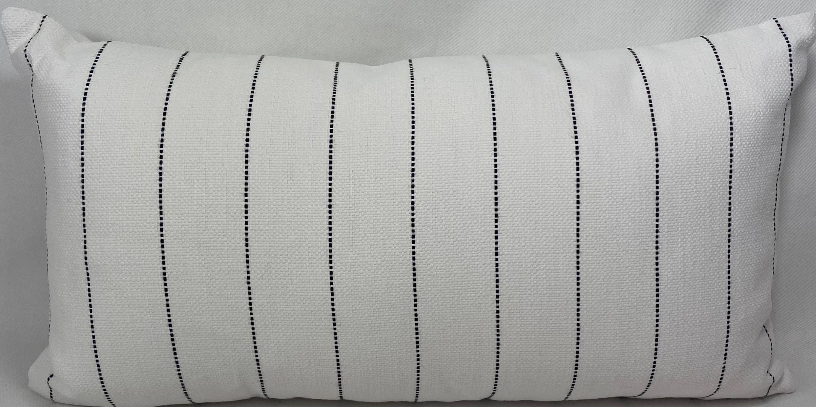 Luxury Outdoor Lumbar Pillow – 22" × 12" – Malibu White
