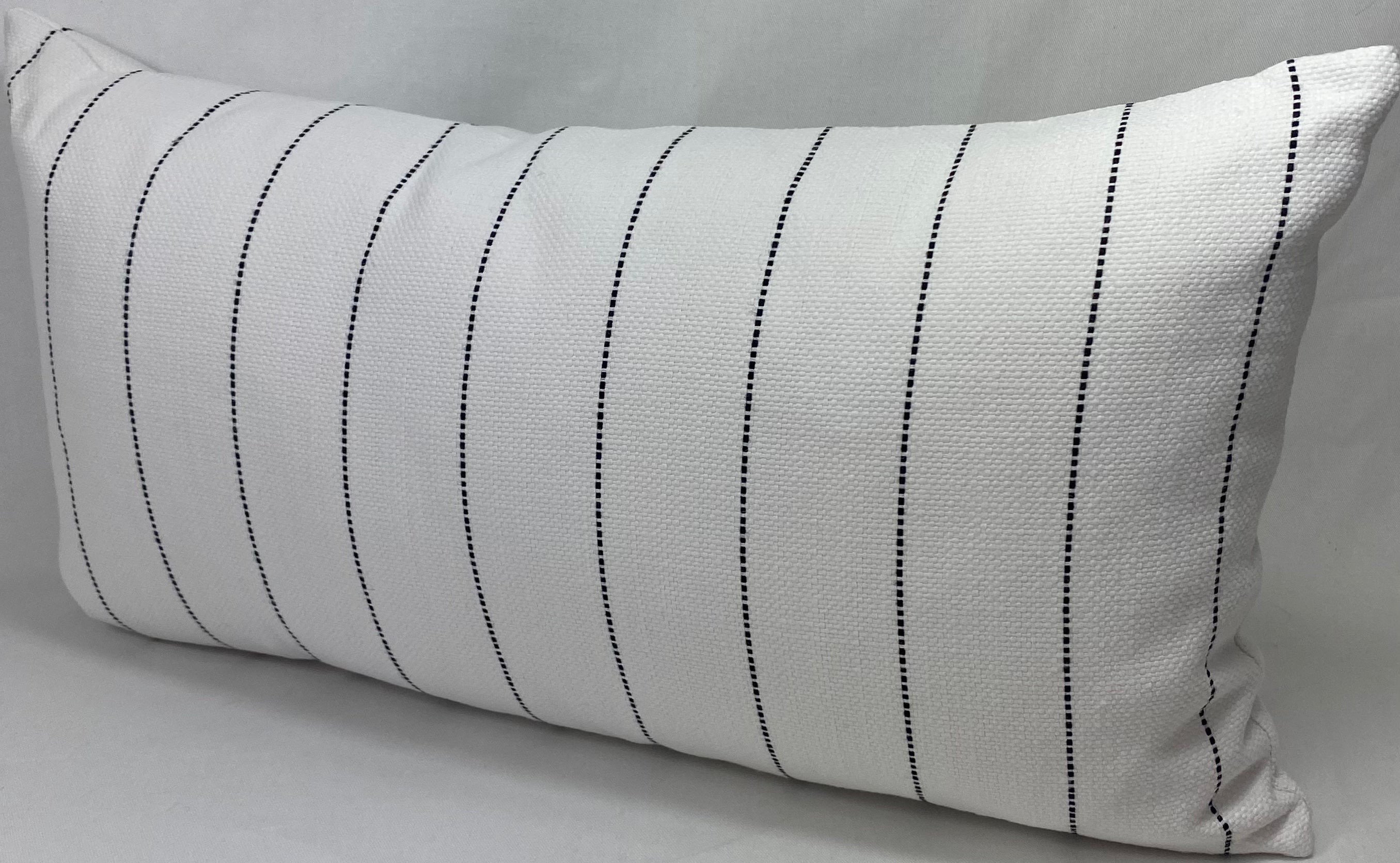 Luxury Outdoor Lumbar Pillow – 22" × 12" – Malibu White