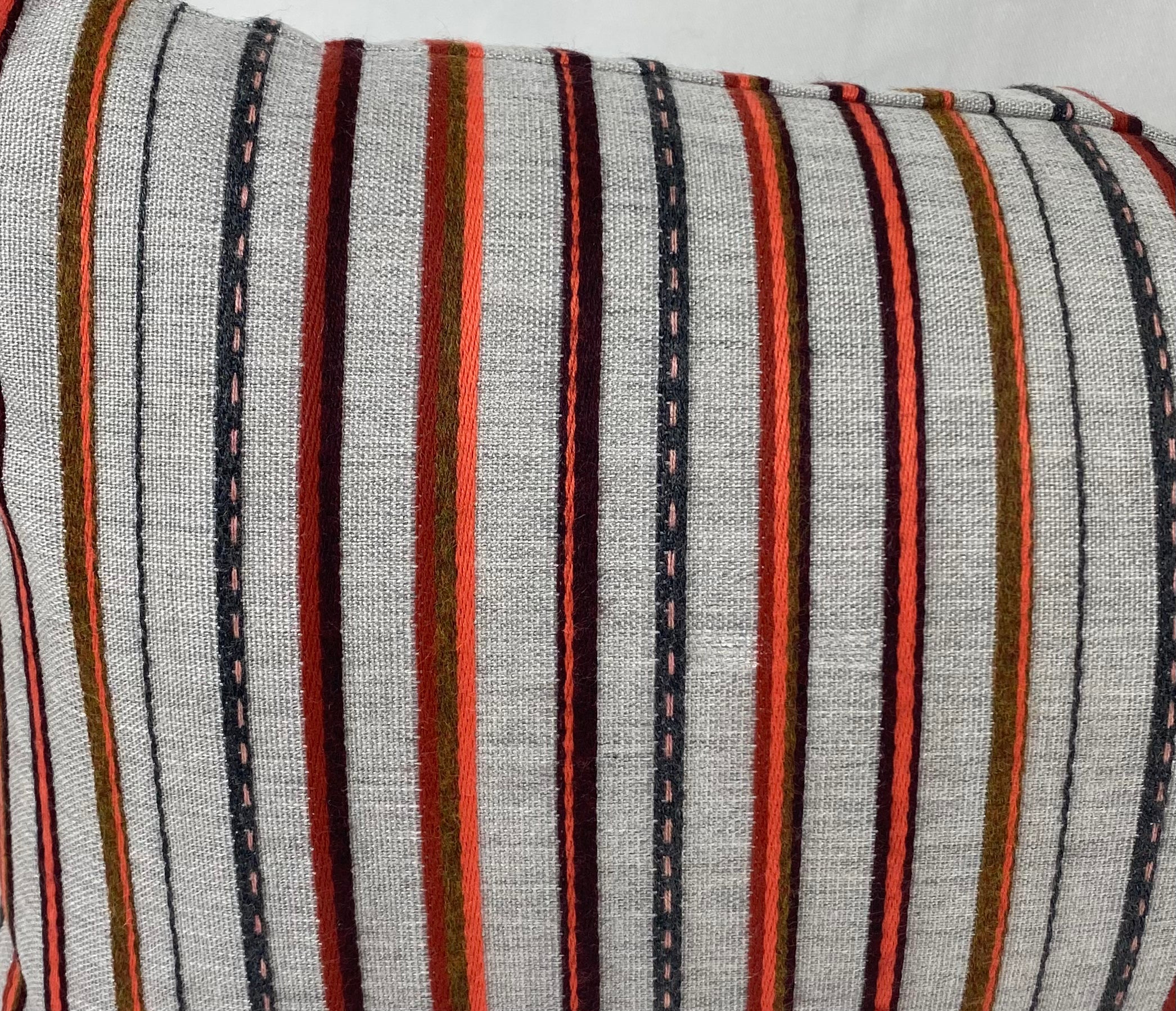 Luxury Outdoor Lumbar Pillow – 22" × 12" – Cullen Garnet
