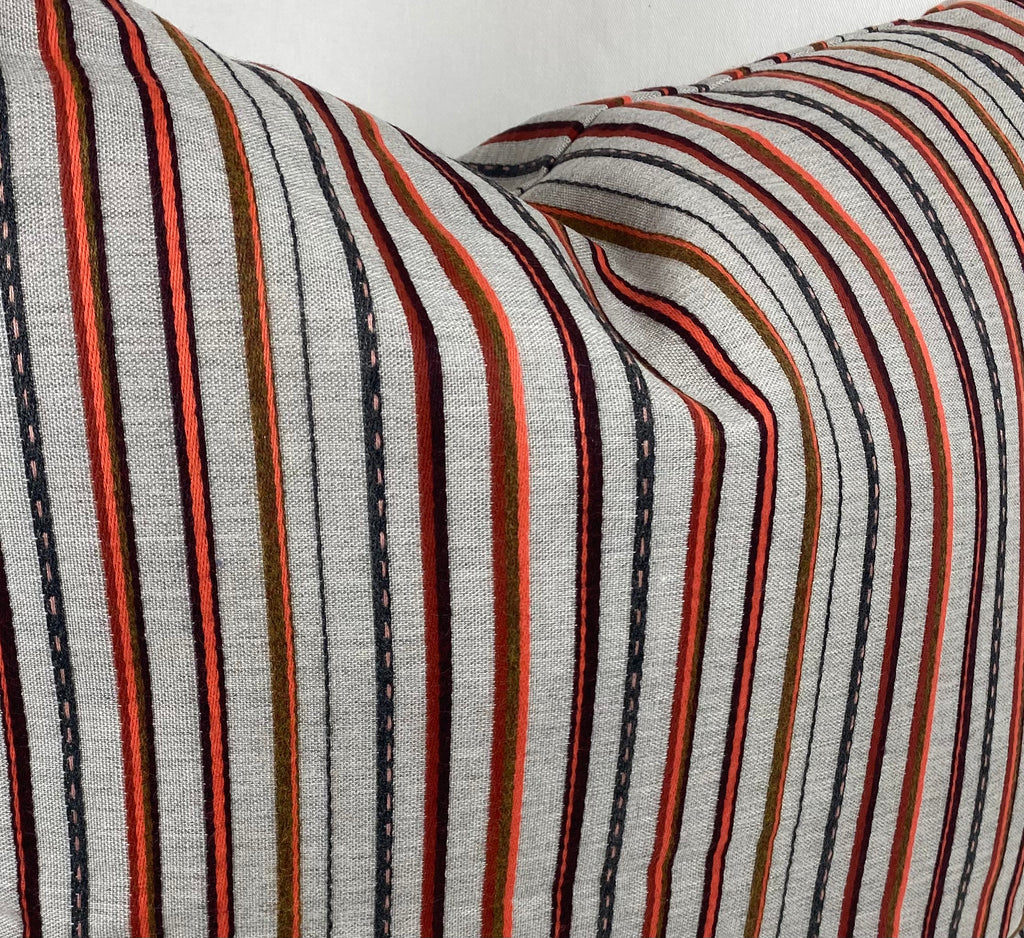Luxury Outdoor Pillow – 22" × 22" – Cullen Garnet