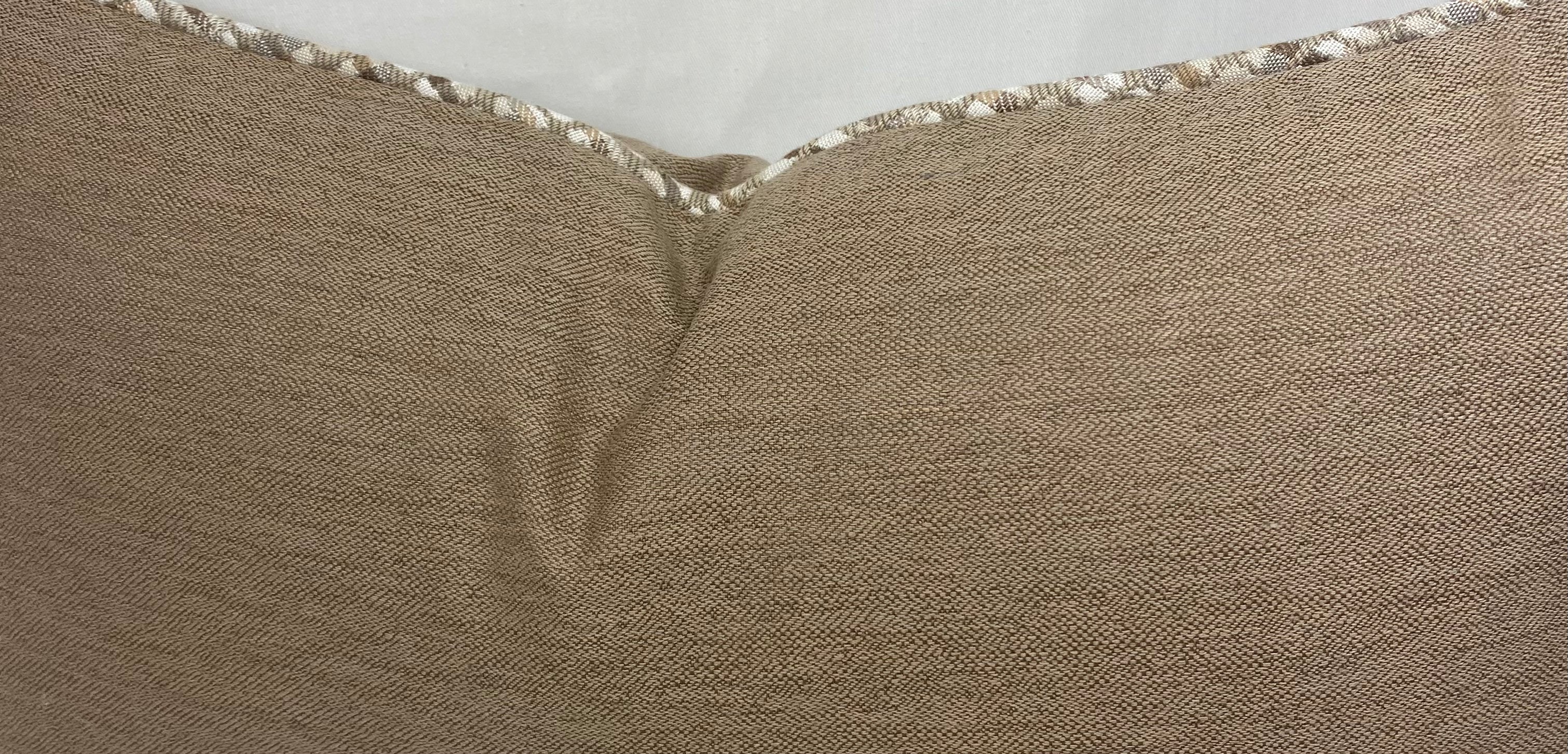 Luxury Outdoor Pillow – 22" × 22" – Brighton Sand